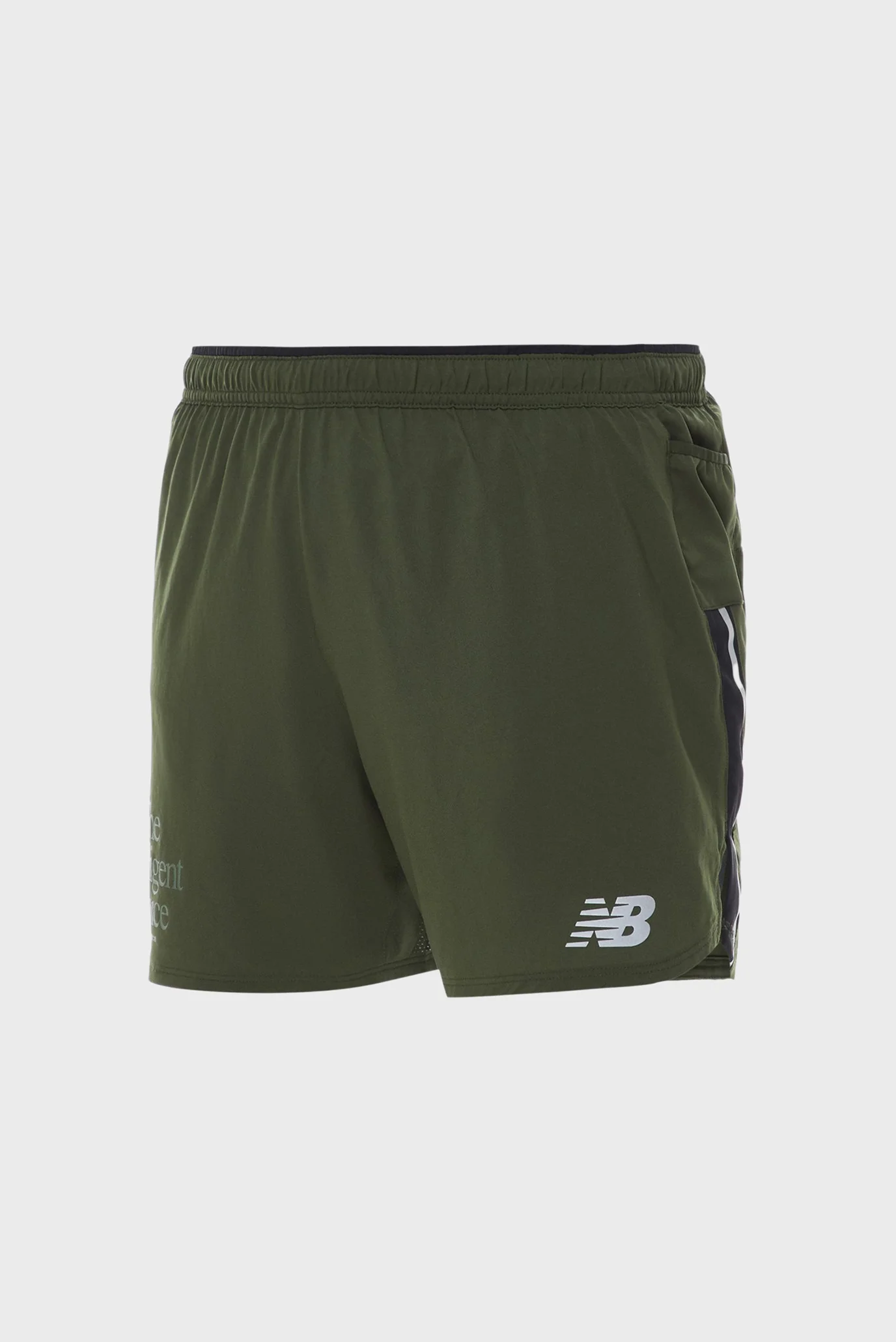 Чоловічі зелені шорти Impact 5 Inch New Balance MS21278KOU — MD