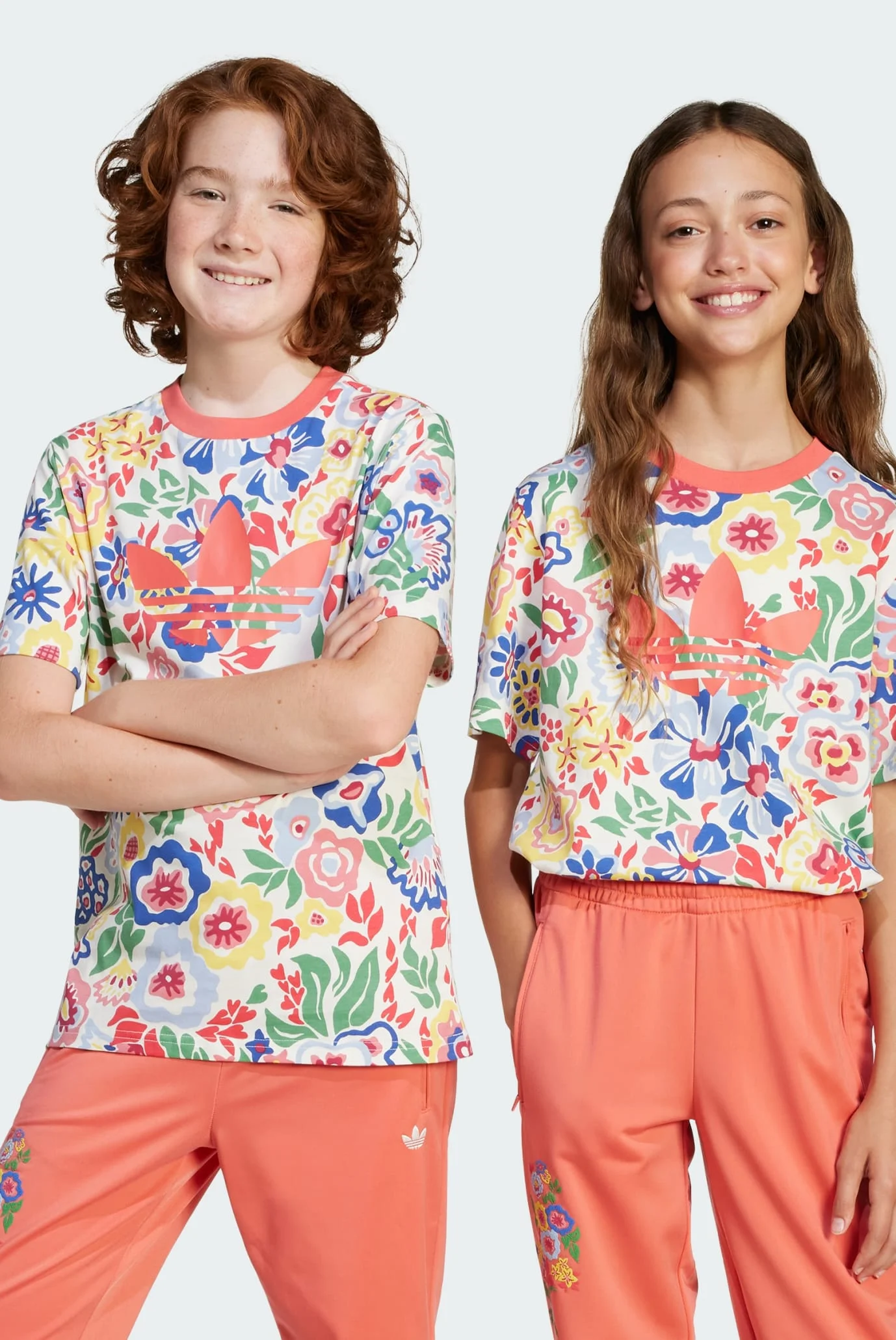 Детская футболка с узором adidas Originals x Liberty London Kids