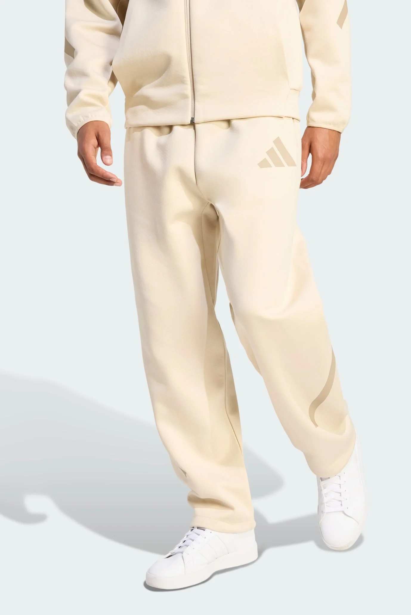 Мужские бежевые спортивные брюки adidas Z.N.E. Open-Hem adidas