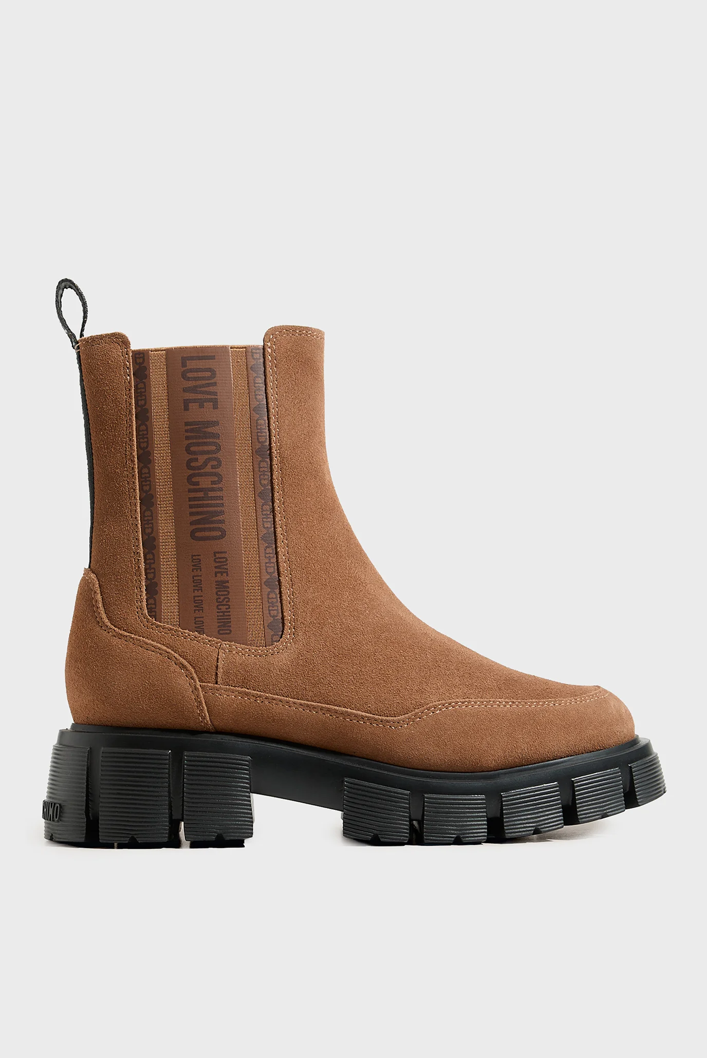 Жіночі руді замшеві челсі Love Moschino JA24075G0NIG0210 — MD-Fashion