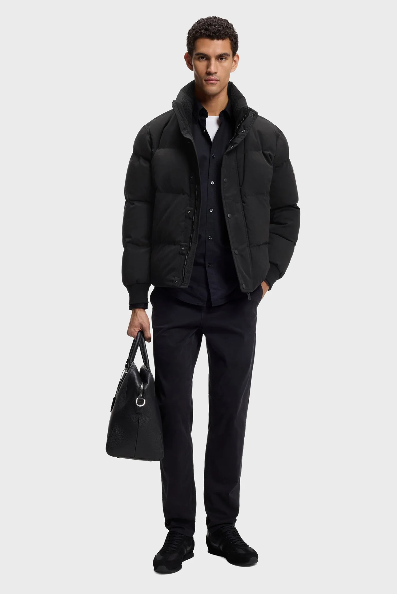 Мужская черная куртка Ocamp BOSS Orange 50547565 — MD-Fashion