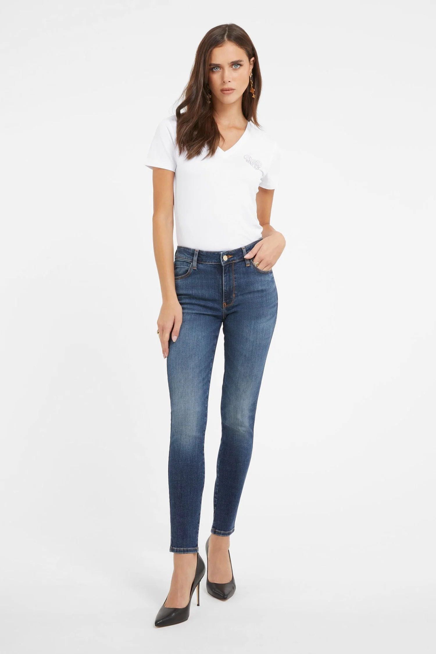 ジジ❤  Ungrid３点 Женские синие джинсы Guess W3BAJ3.D56D1;ATM1 — MD-Fashion