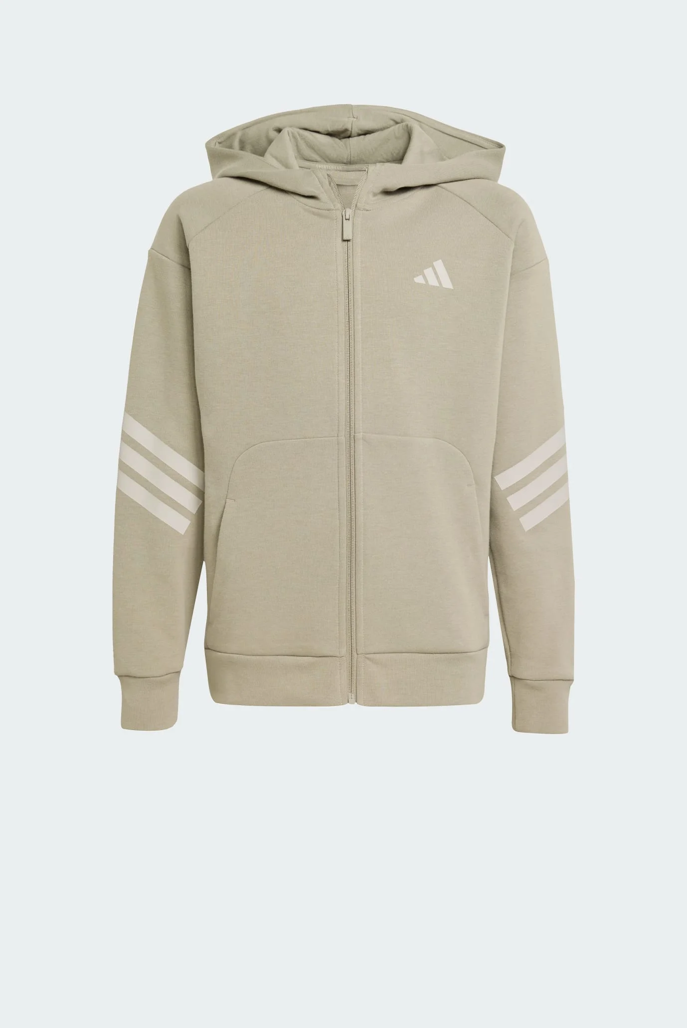 Дитяче оливкове худі Future Icons 3-Stripes Full-Zip Hooded Kids