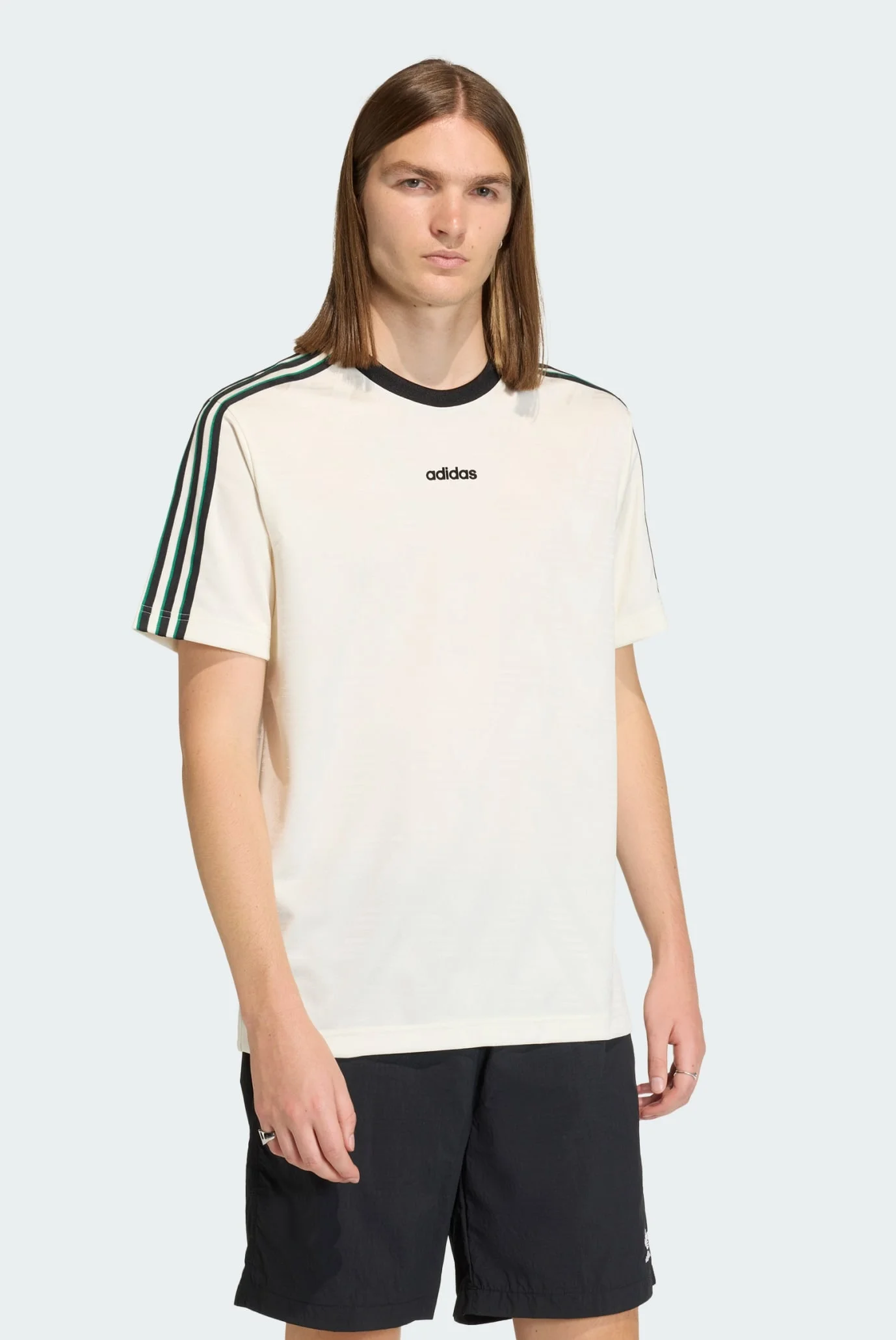 南蛮 Чоловіча біла футболка BRUISED BANANA JACQUARD adidas KE2139 — MD