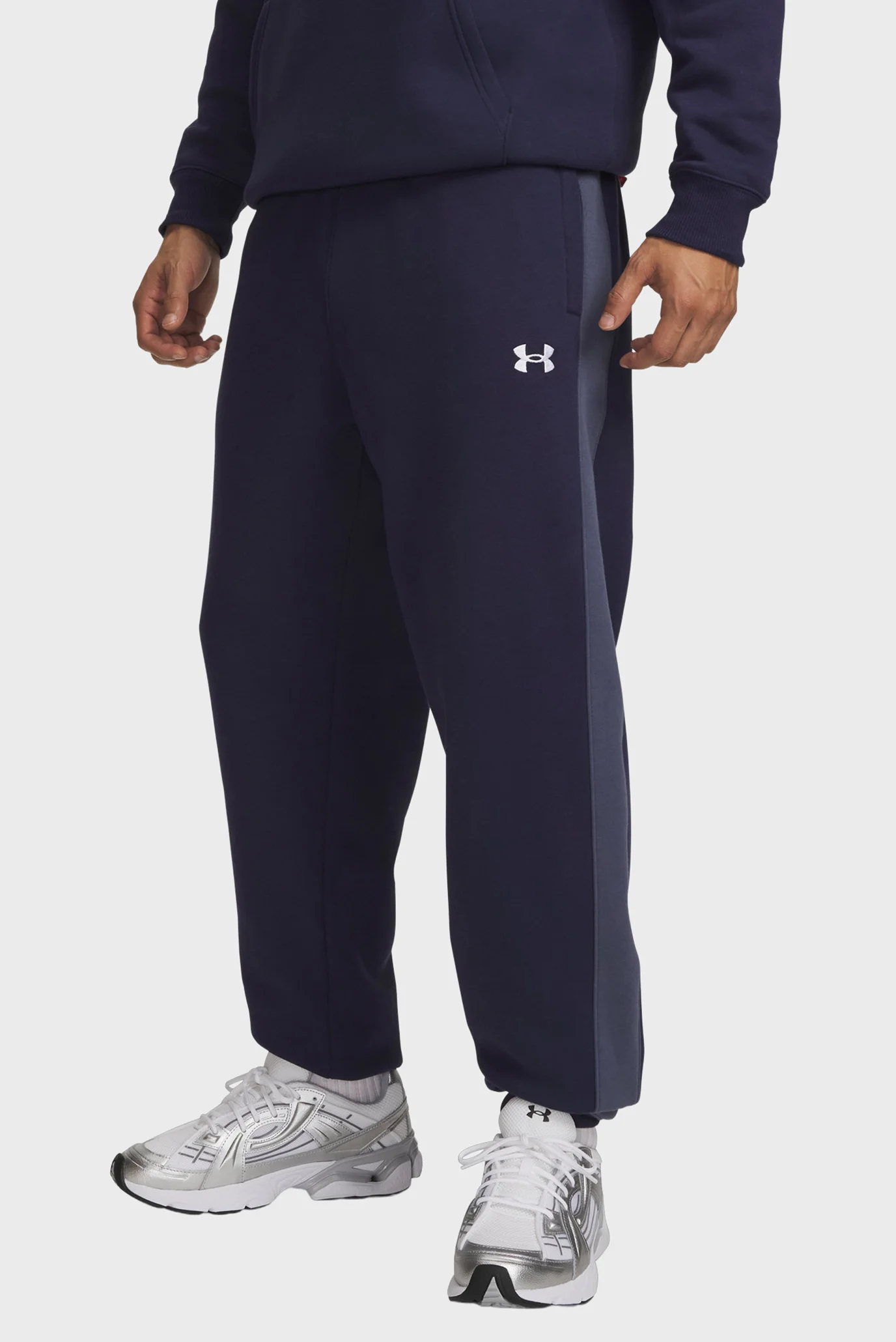 Чоловічі темно-сині спортивні штани UA Rival Fleece Nov Pants