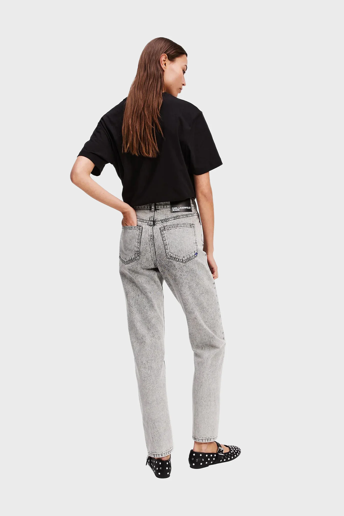 Женские светло-серые джинсы mom Karl Lagerfeld Jeans A3W10067 — MD