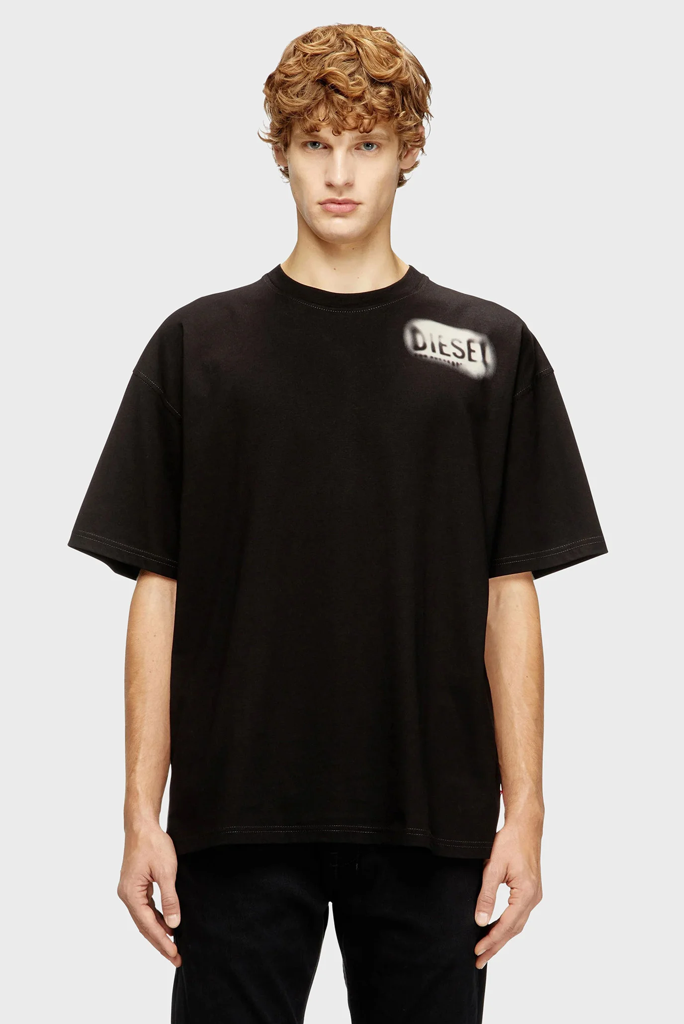 Мужская черная футболка T-BOXT-V2 Diesel A19981 0QIAM — MD-Fashion