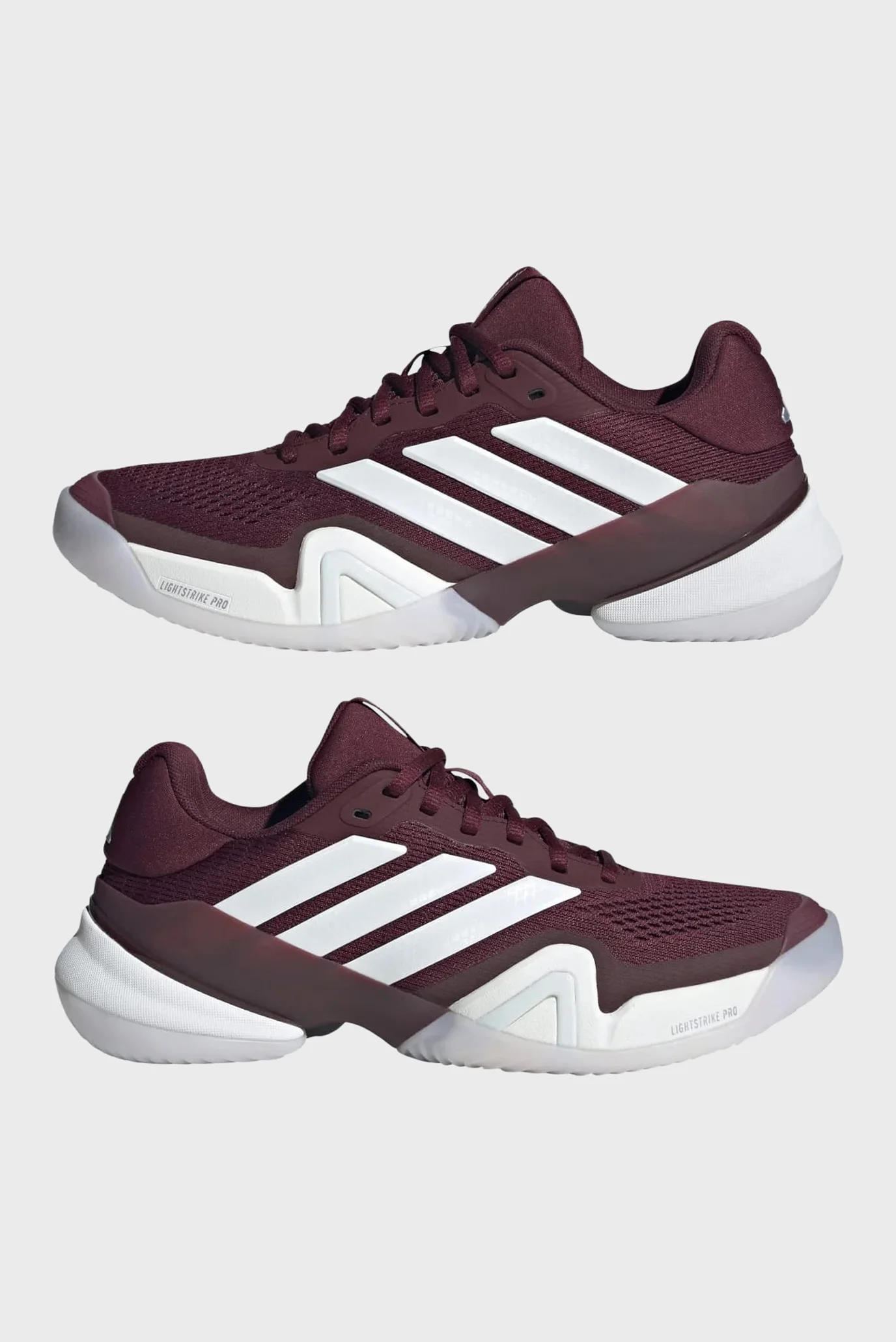 Жіночі бордові кросівки Barricade 14 adidas KH7543 — MD-Fashion
