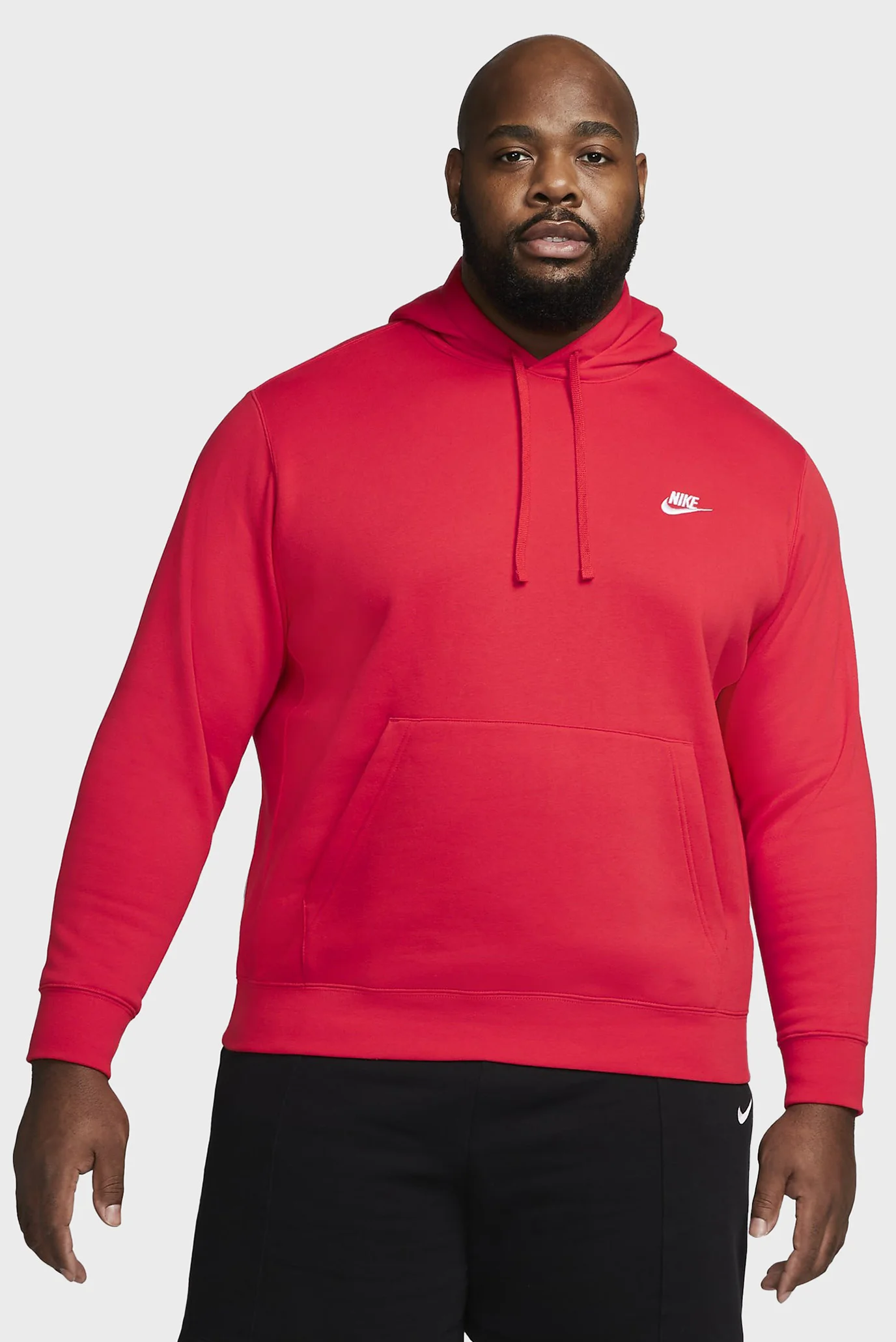 Мужское красное худи M NSW CLUB HOODIE PO BB Nike BV2654-657 — MD
