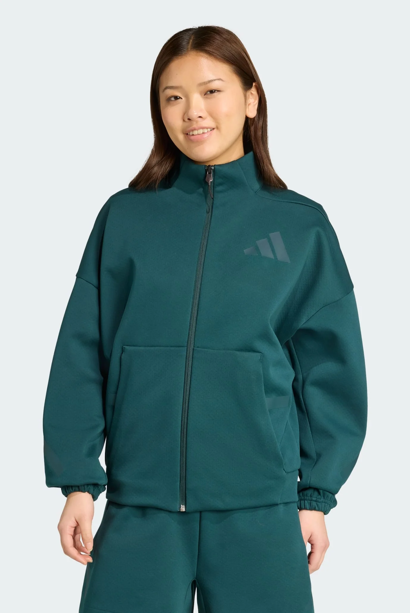 Жіноча зелена спортивна кофта adidas Z.N.E. adidas JW7777 — MD-Fashion