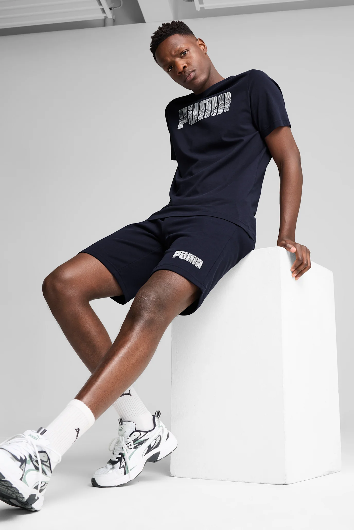 【ネイビー（40）】Mario Cotton Gym Short New Cotton Gym Shorts - Navy – More Than Muscle