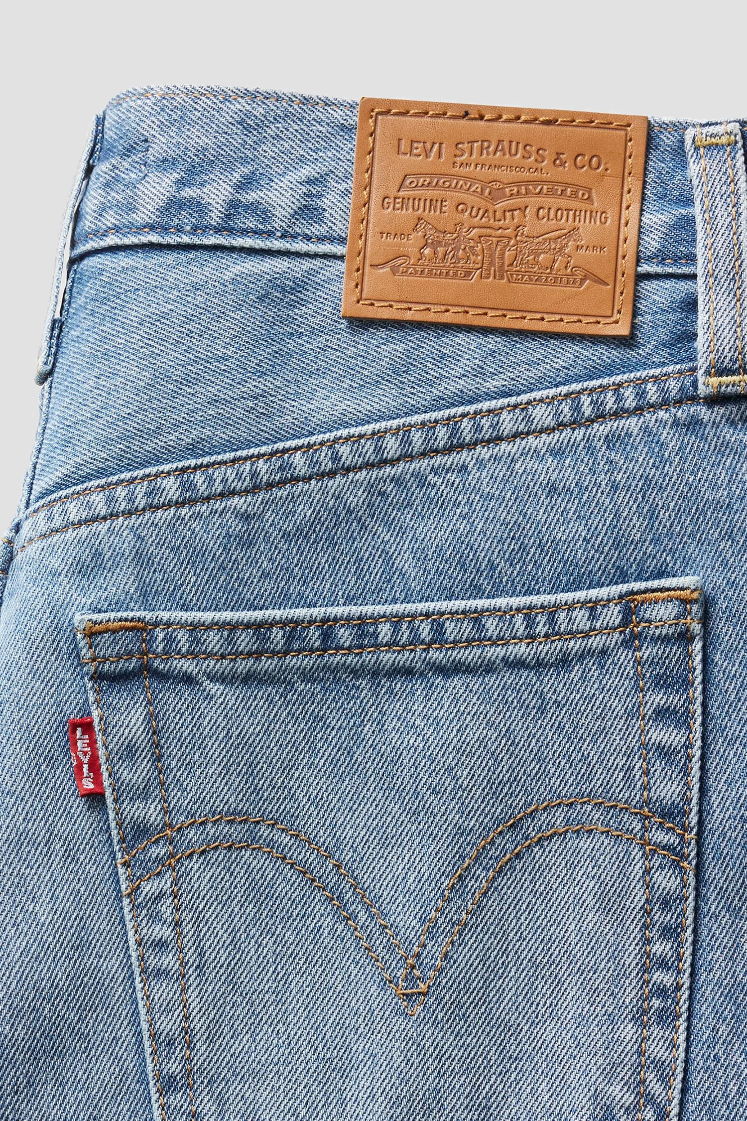 Женские голубые джинсы Ribcage Levi's® A6081;0020 — MD-Fashion