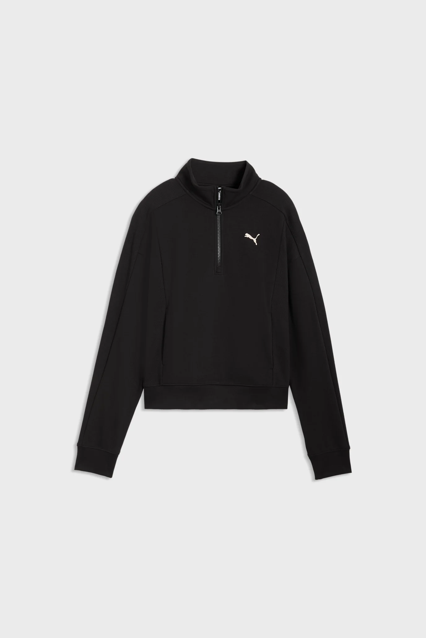 【user_c6cf7501】 Женская черная спортивная кофта PUMA Class Relaxed Half-Zip