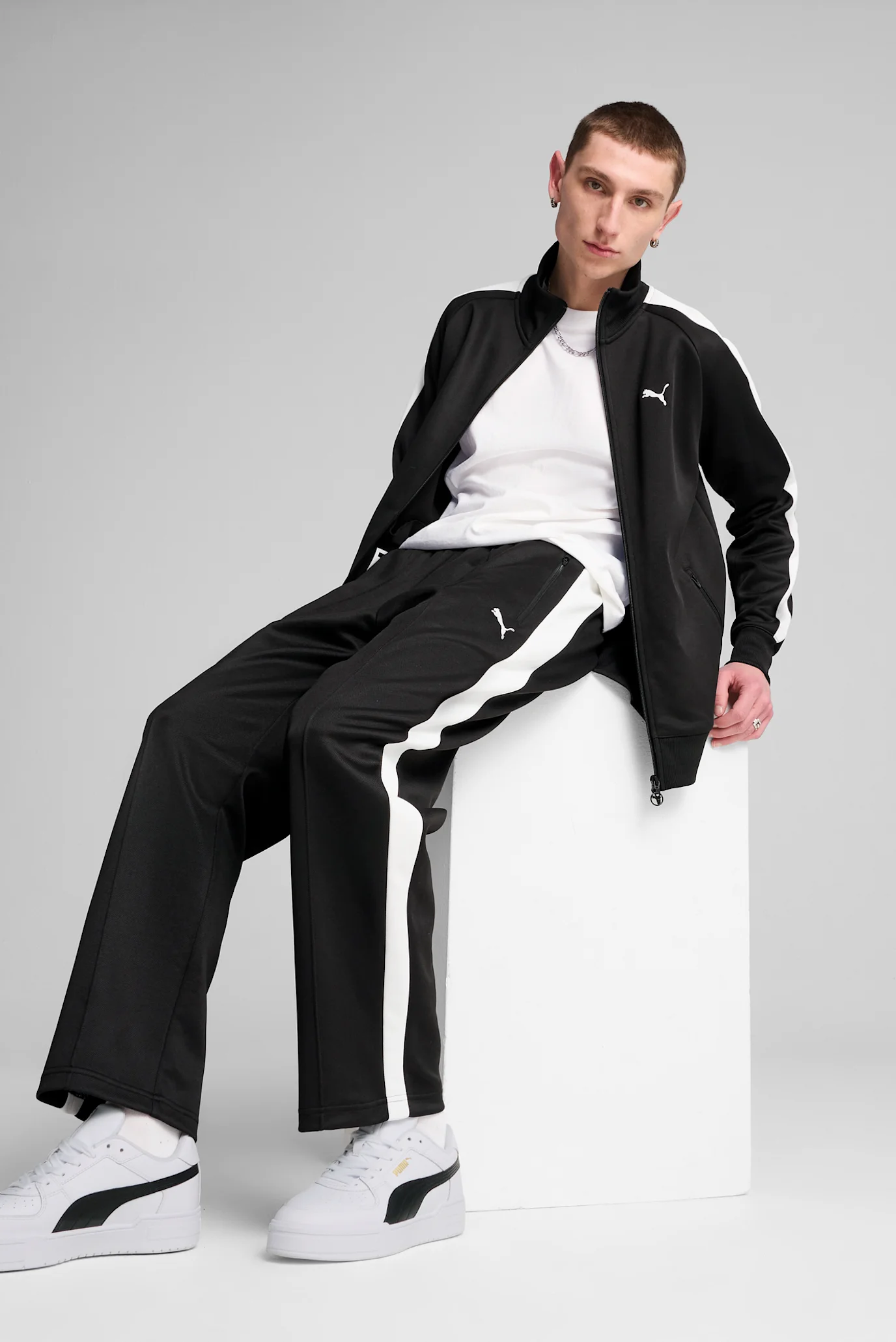 Мужская черная спортивная кофта T7 ALWAYS ON Track Jacket Men PUMA