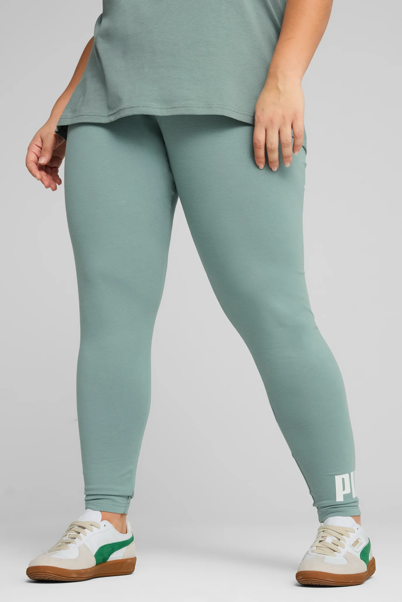 Женские мятные тайтсы ESS No. 1 Logo Leggings Women PUMA 682427_30