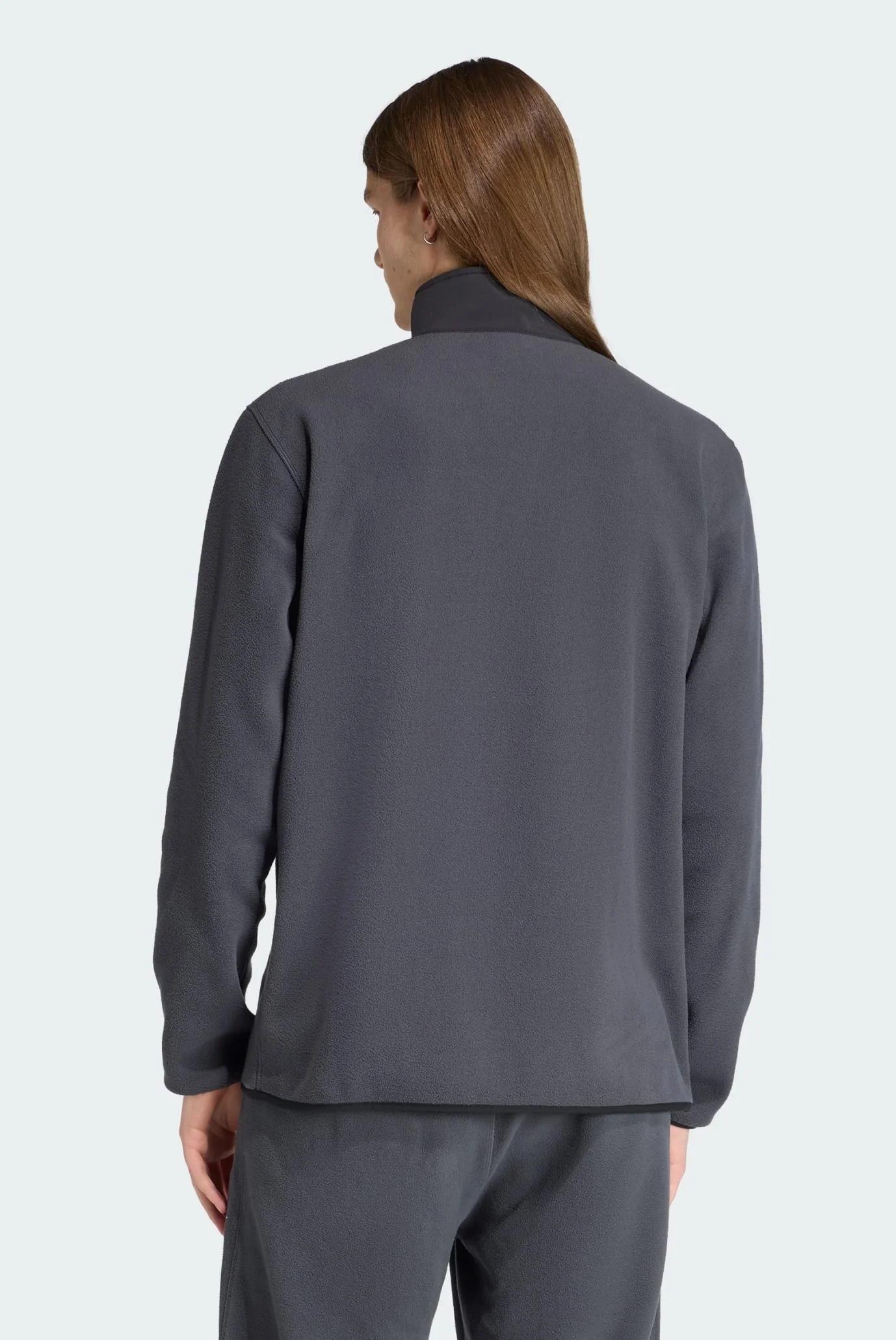 Чоловіча темно-сіра спортивна кофта Regular Polar Fleece Quarter
