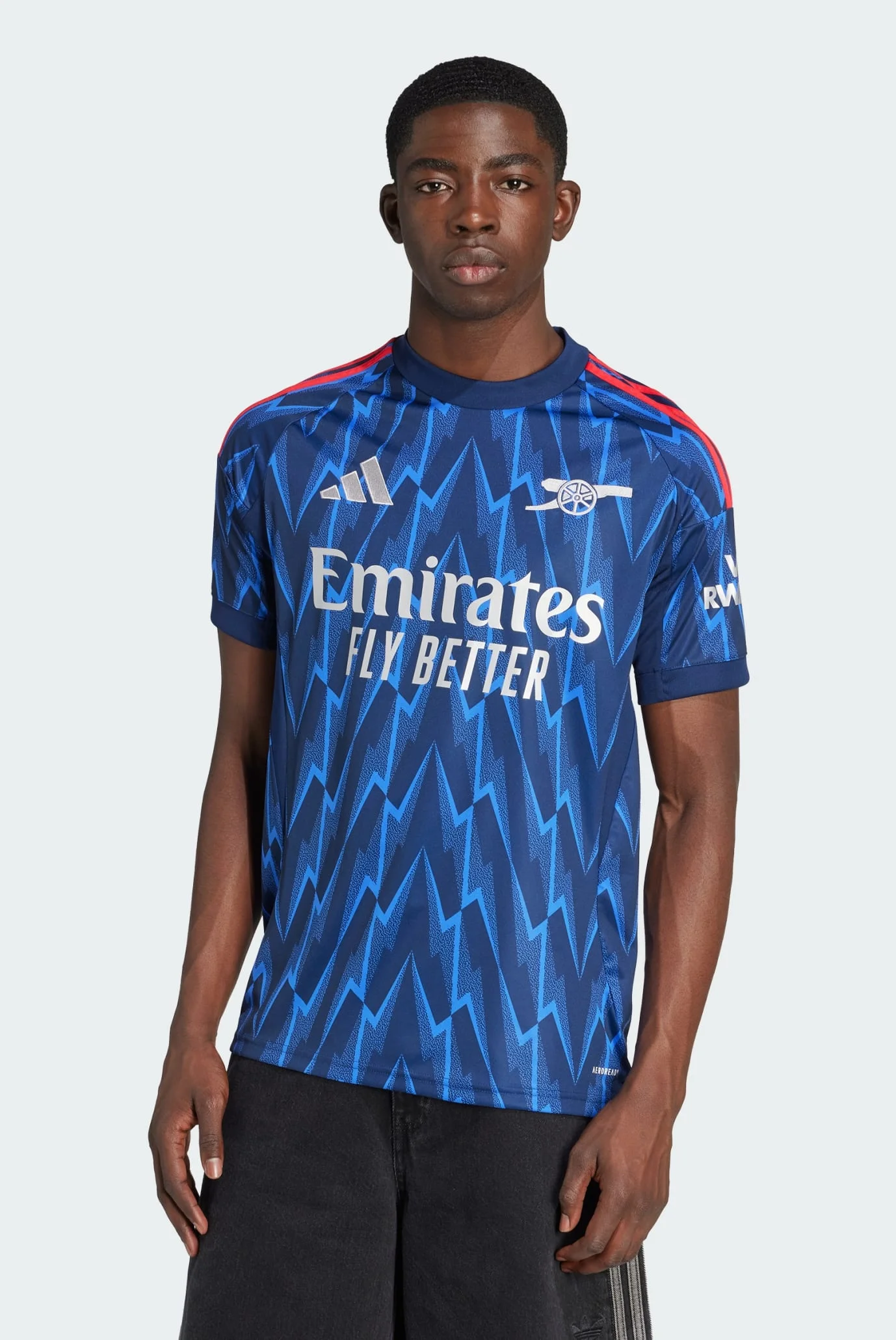 Чоловіча синя футболка з візерунком Arsenal 25/26 Away adidas