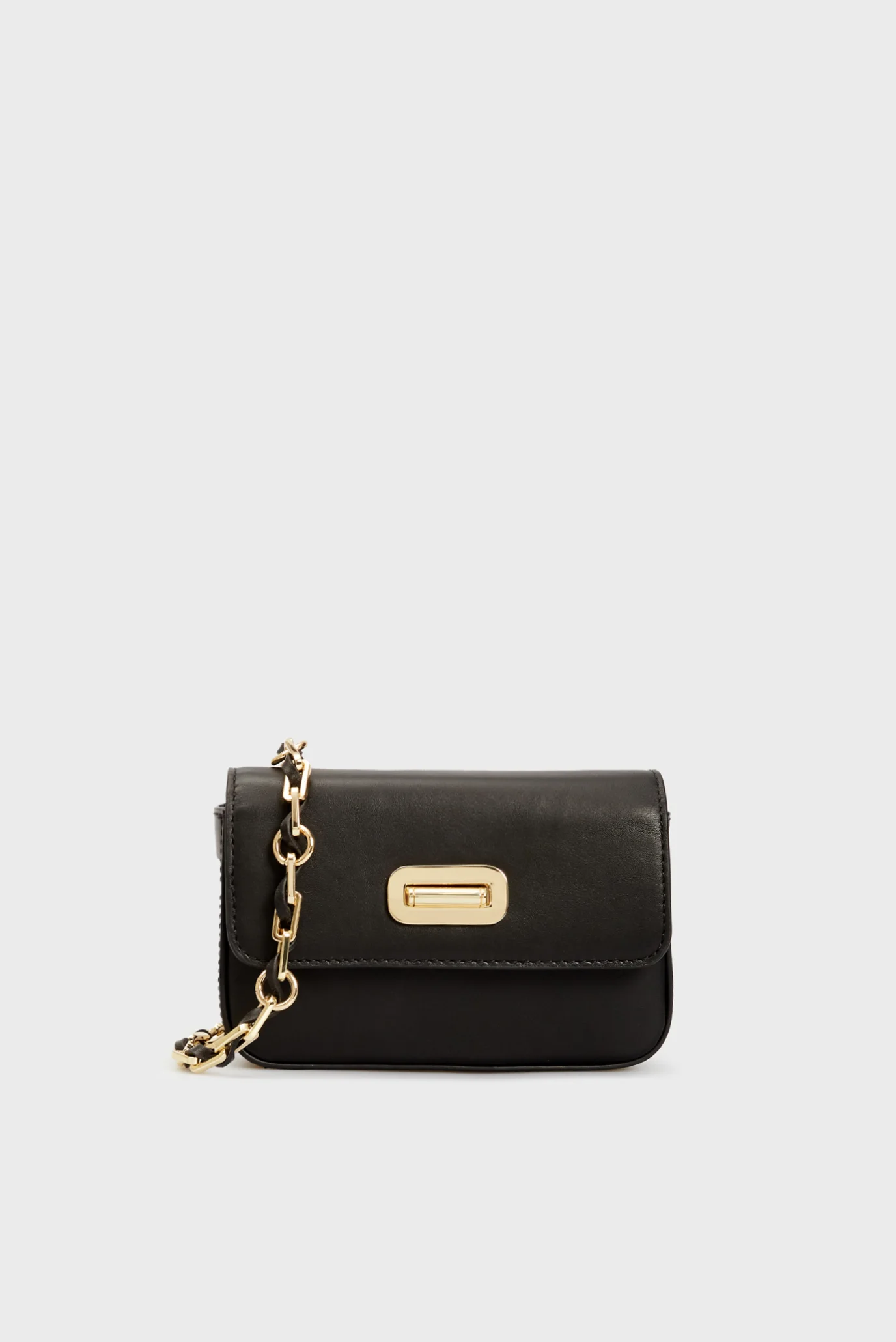 Жіноча чорна шкіряна сумка TURNLOCK PETIT CROSSOVER Tommy Hilfiger