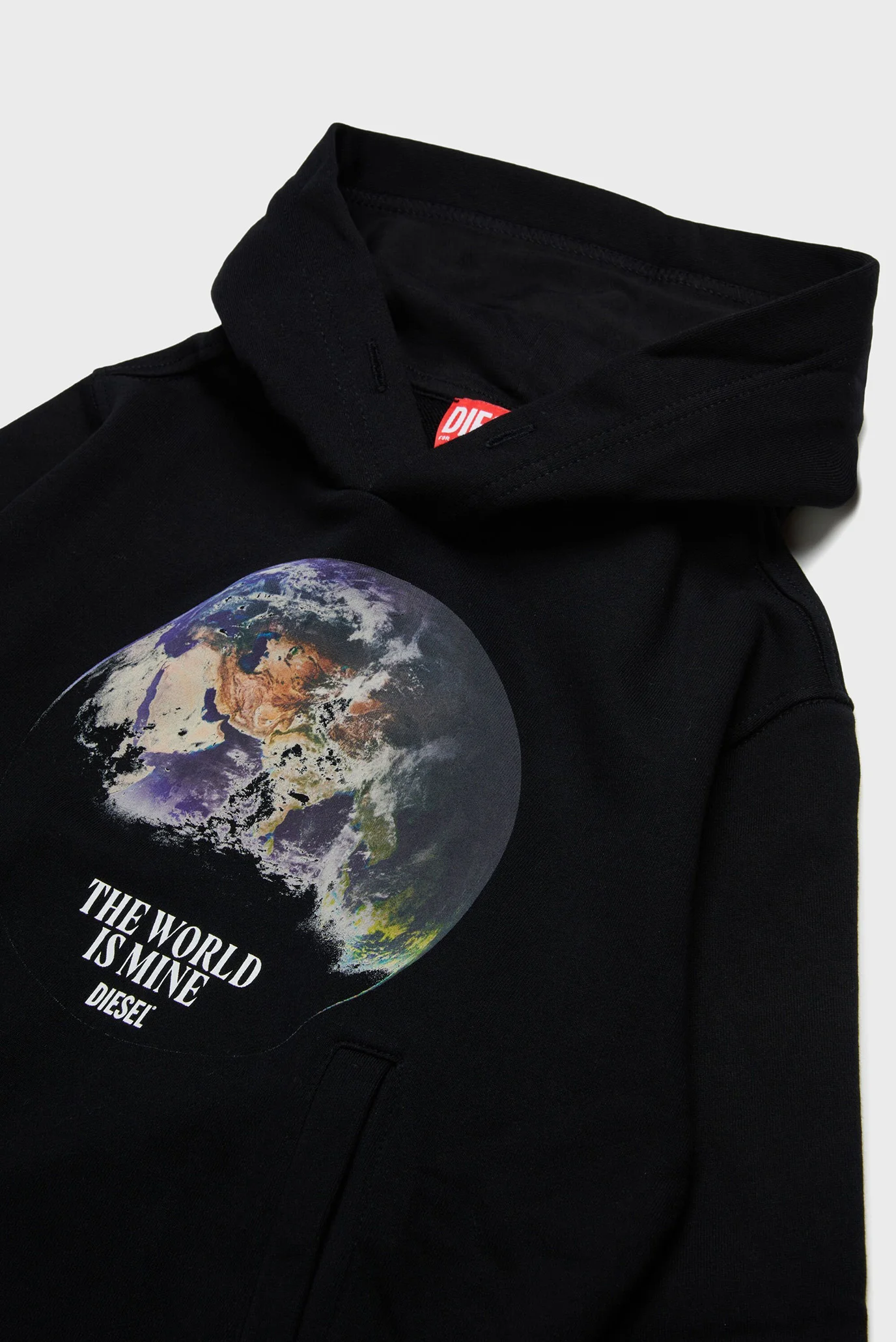Дитяче чорне худі SGINNWELTHOOD OVER Diesel Kids J02003 0JFAV — MD 