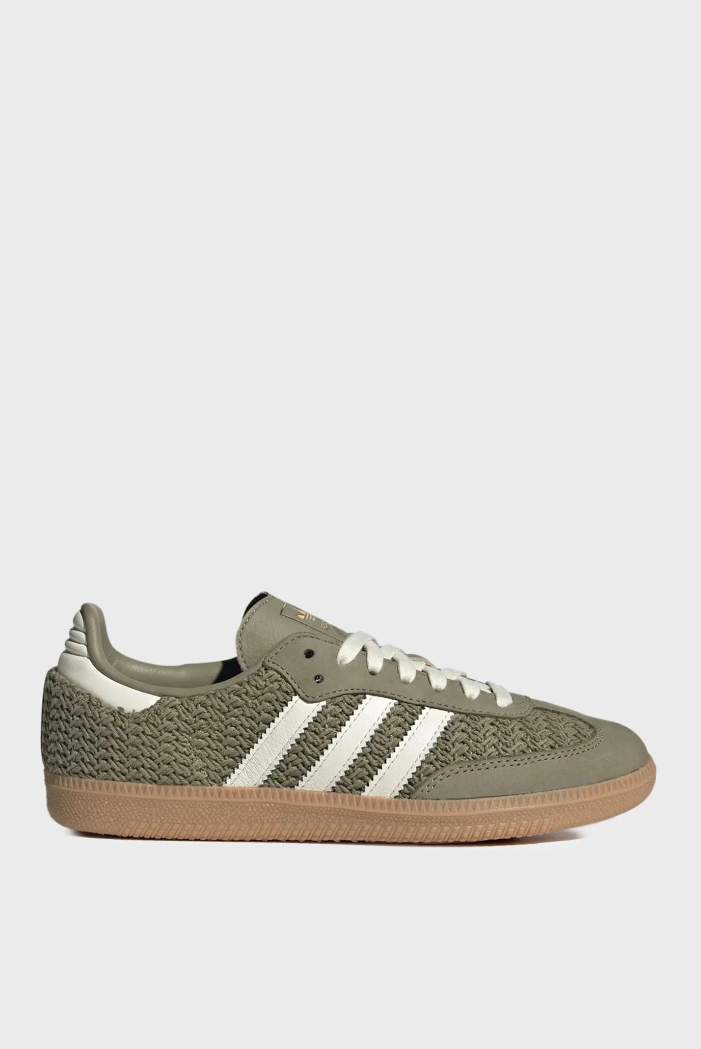 Женские оливковые сникерсы Samba OG adidas JR9447 — MD-Fashion