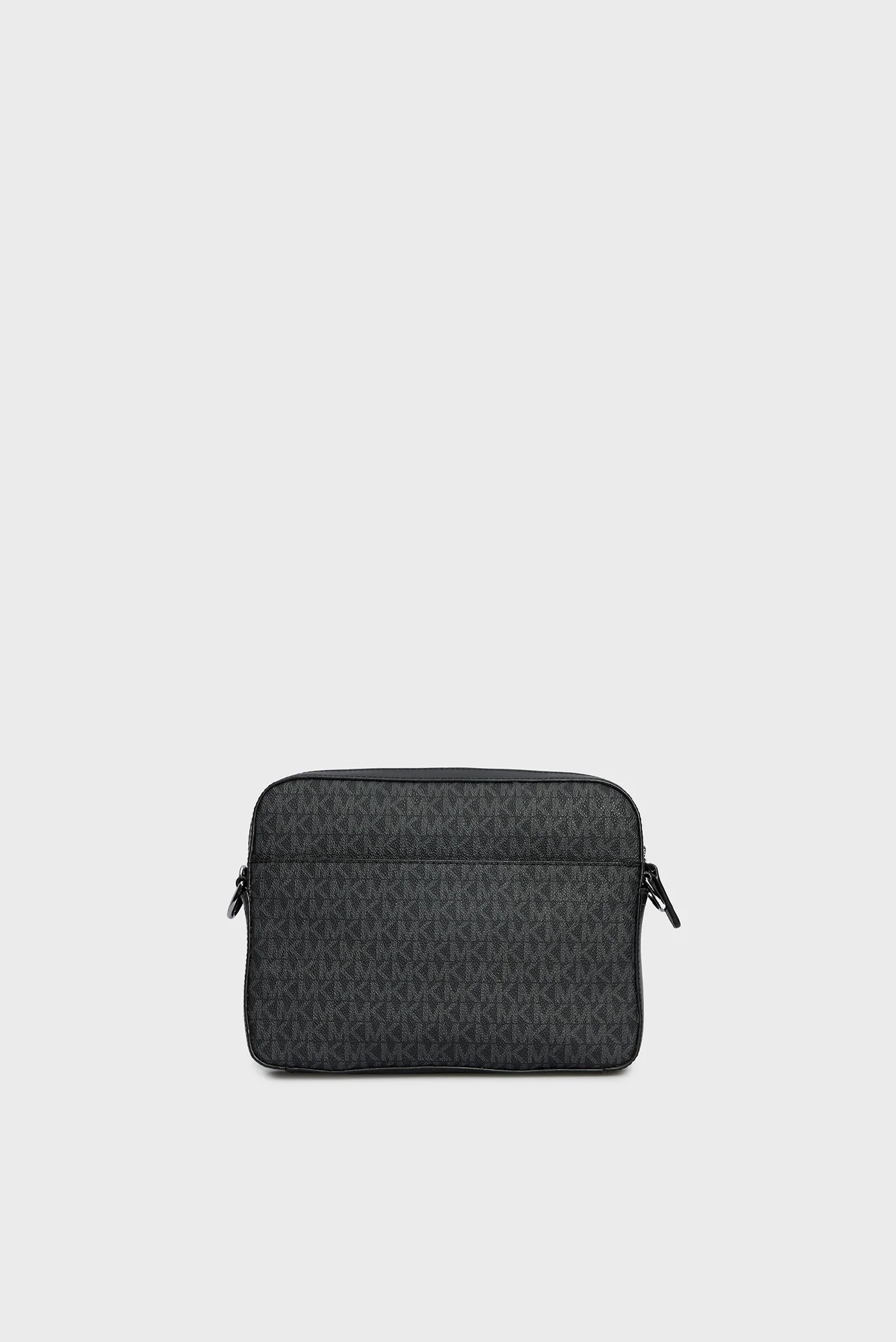 Мужская черная сумка с узором HUDSON DUAL XBODY Michael Kors