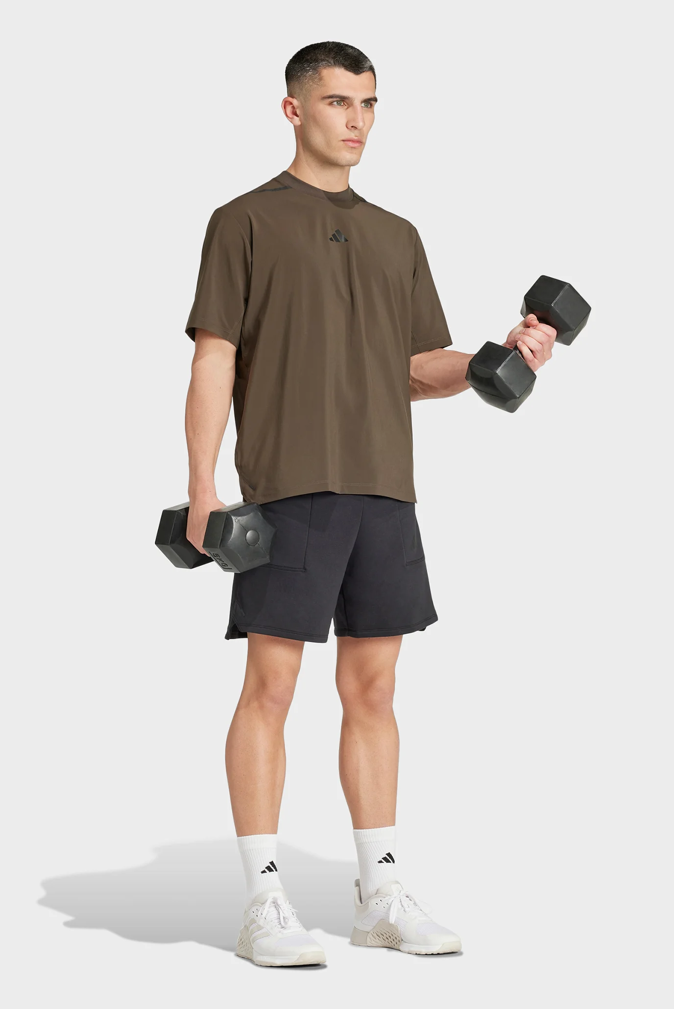 Мужская зеленая футболка Workout adidas IX9107 — MD-Fashion