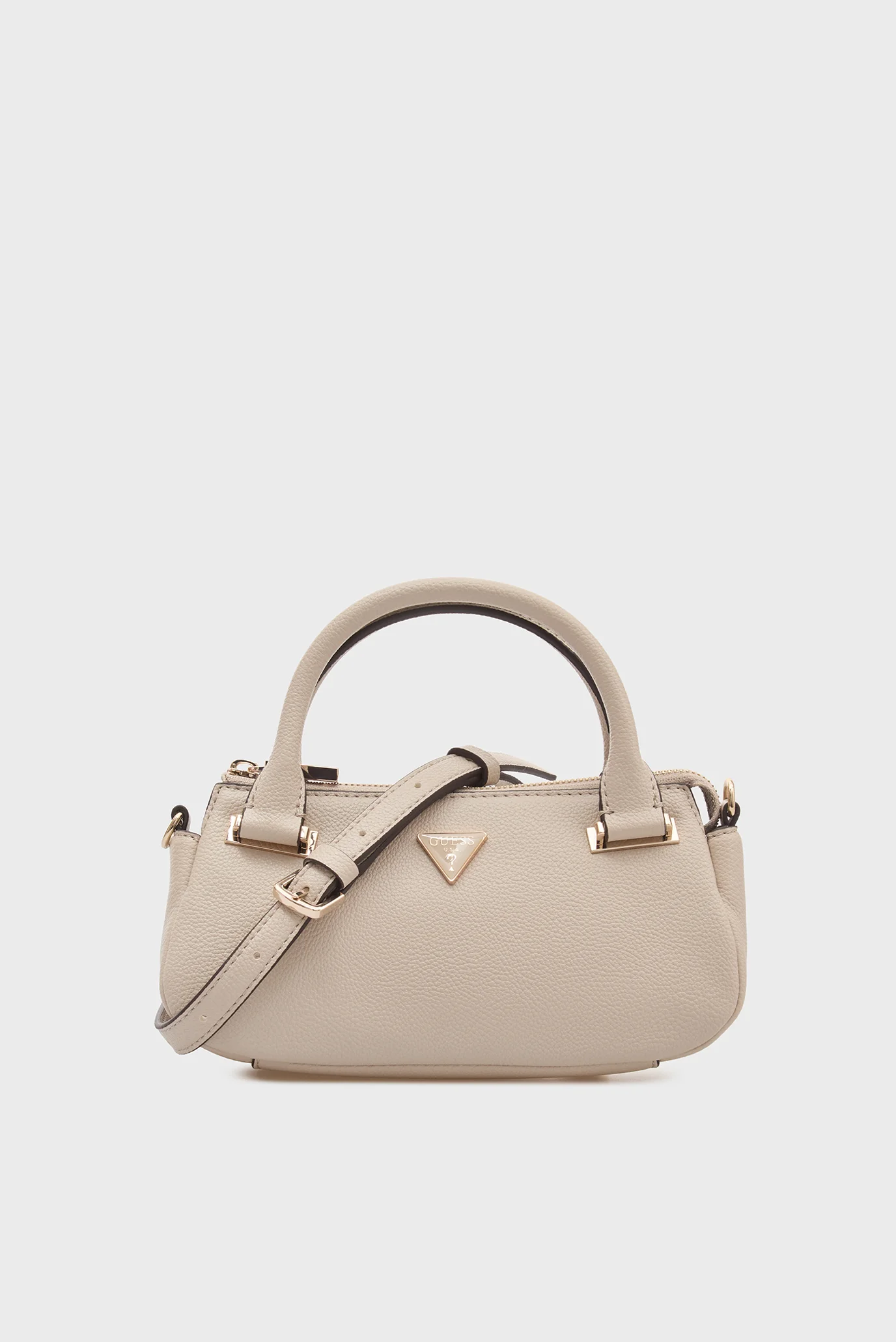 Женская бежевая сумка EVIE MINI SATCHEL Guess HWBG9664760 — MD-Fashion