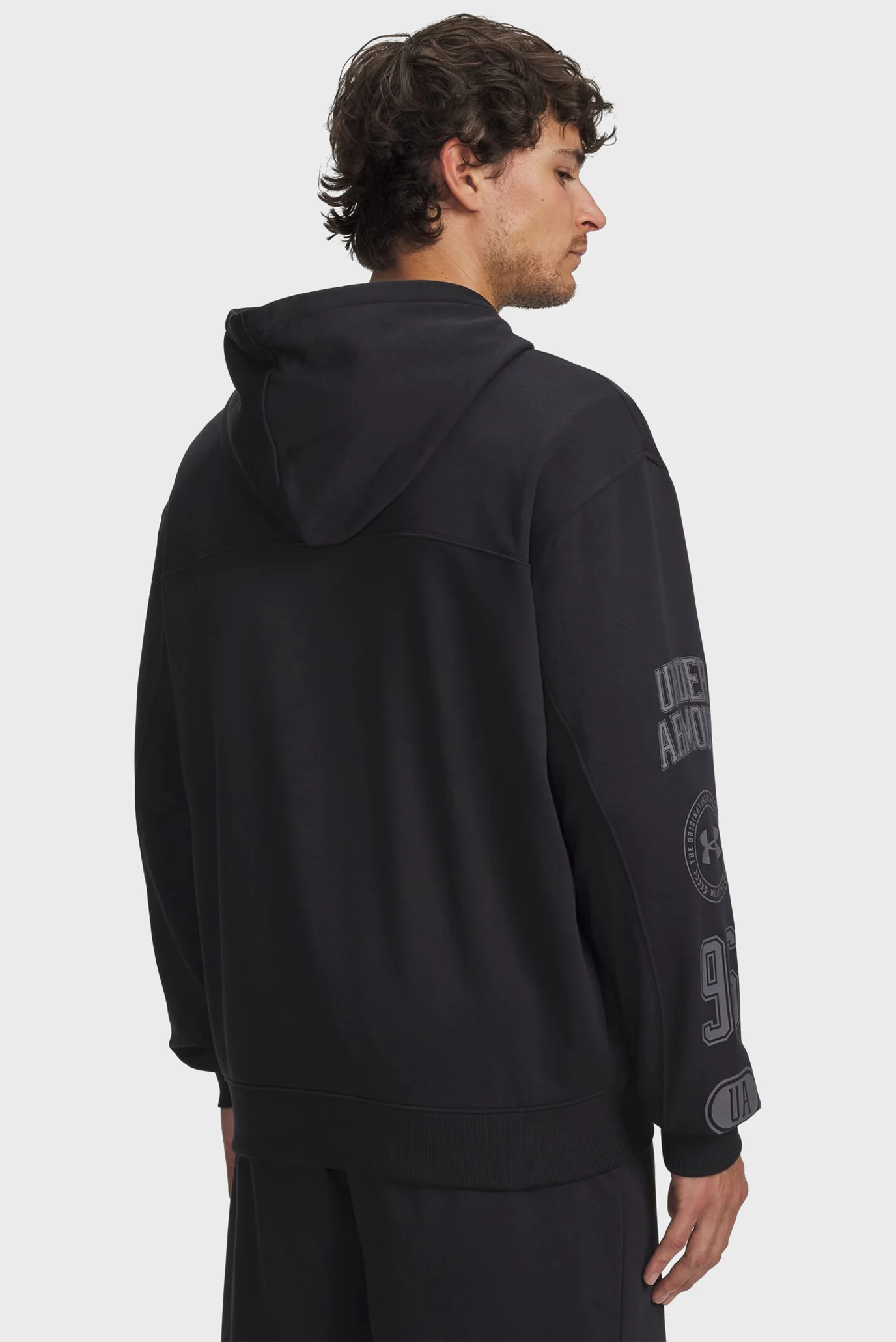 Чоловіче чорне худі UA Rival LW Graphic FZ Under Armour 6014687
