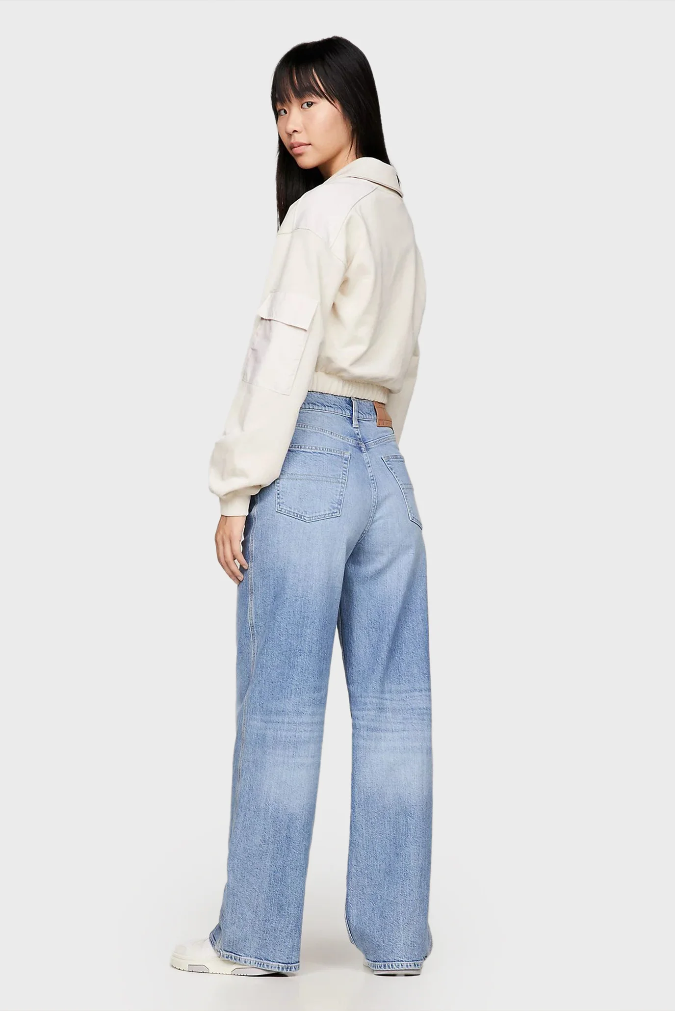 【とむよし】 DRAPED ZIP BAG(FREE SIZE Gunmetal x Blue): discord Yohji Yamamoto