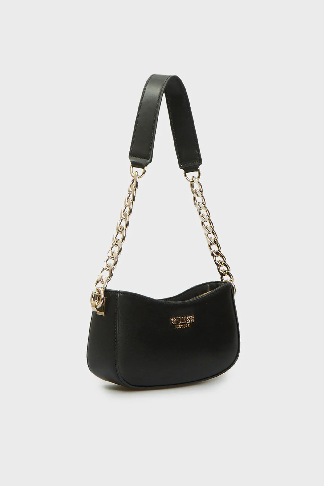 Жіноча чорна сумка EVELUNE TOP ZIP SHOULDER BAG Guess HWVG9353180
