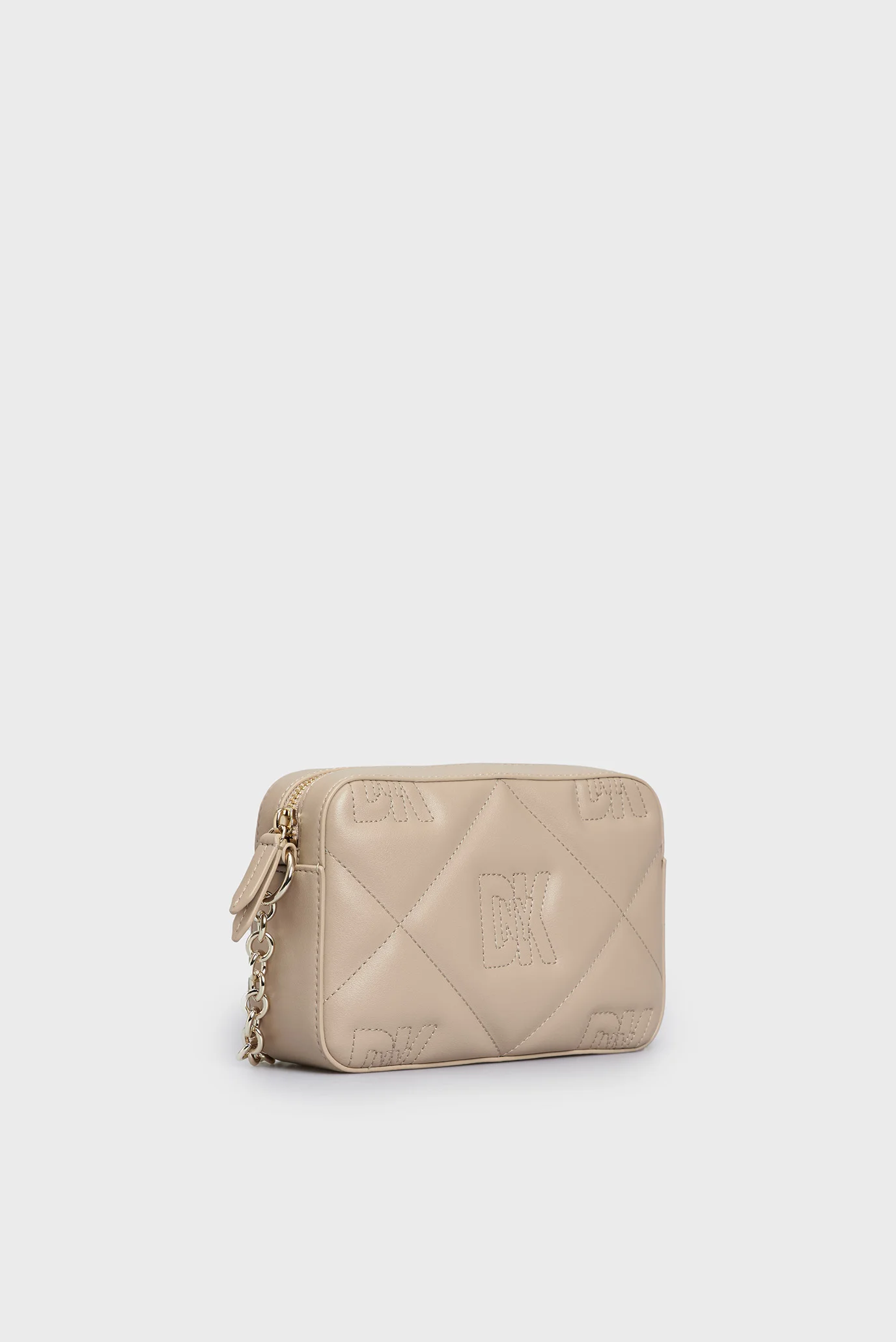 Женская бежевая кожаная сумка CROSSTOWN CAMERA BAG DKNY R33EKY48