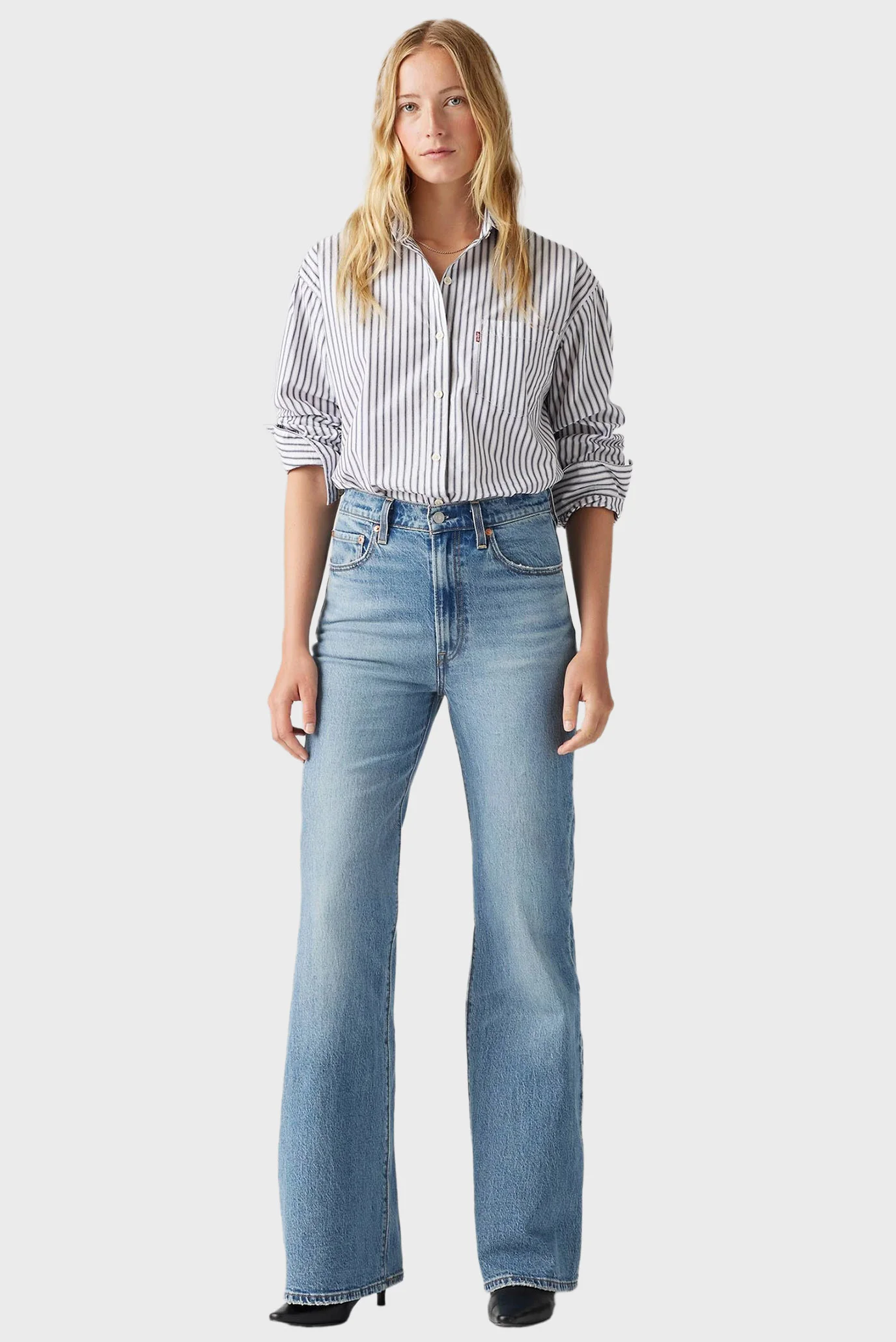 Женские голубые джинсы Ribcage Bell Levi's® A7503;0020 — MD-Fashion
