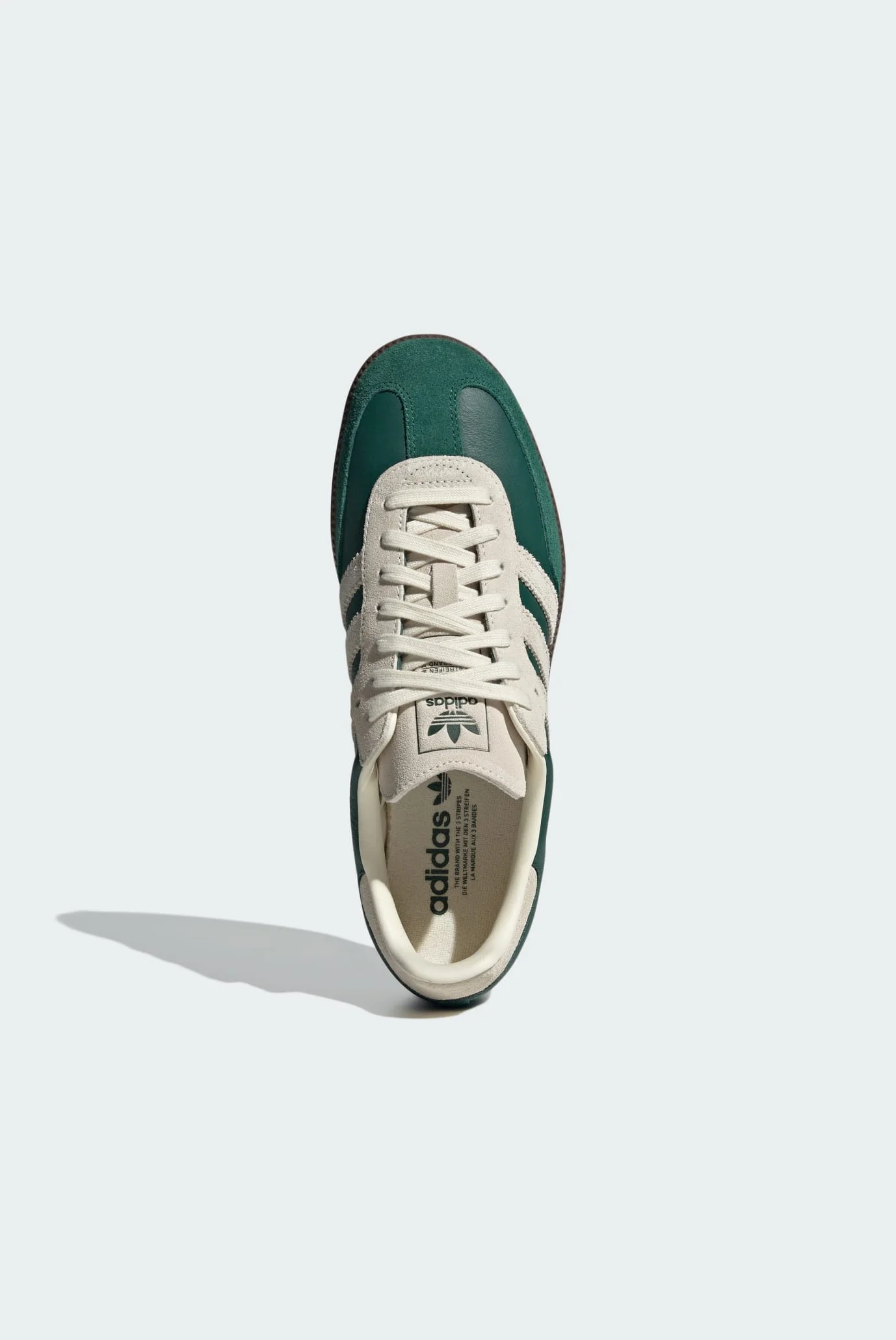 Чоловічі зелені шкіряні снікерси Samba OG adidas JI3215 — MD-Fashion