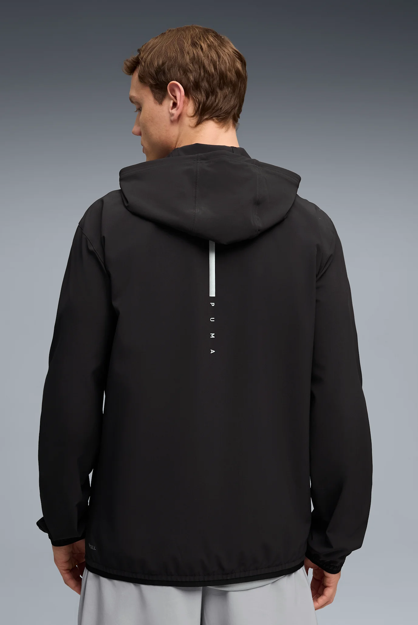 ※Chamu Мужская черная куртка FLEX STRETCH Woven Training Jacket Men PUMA