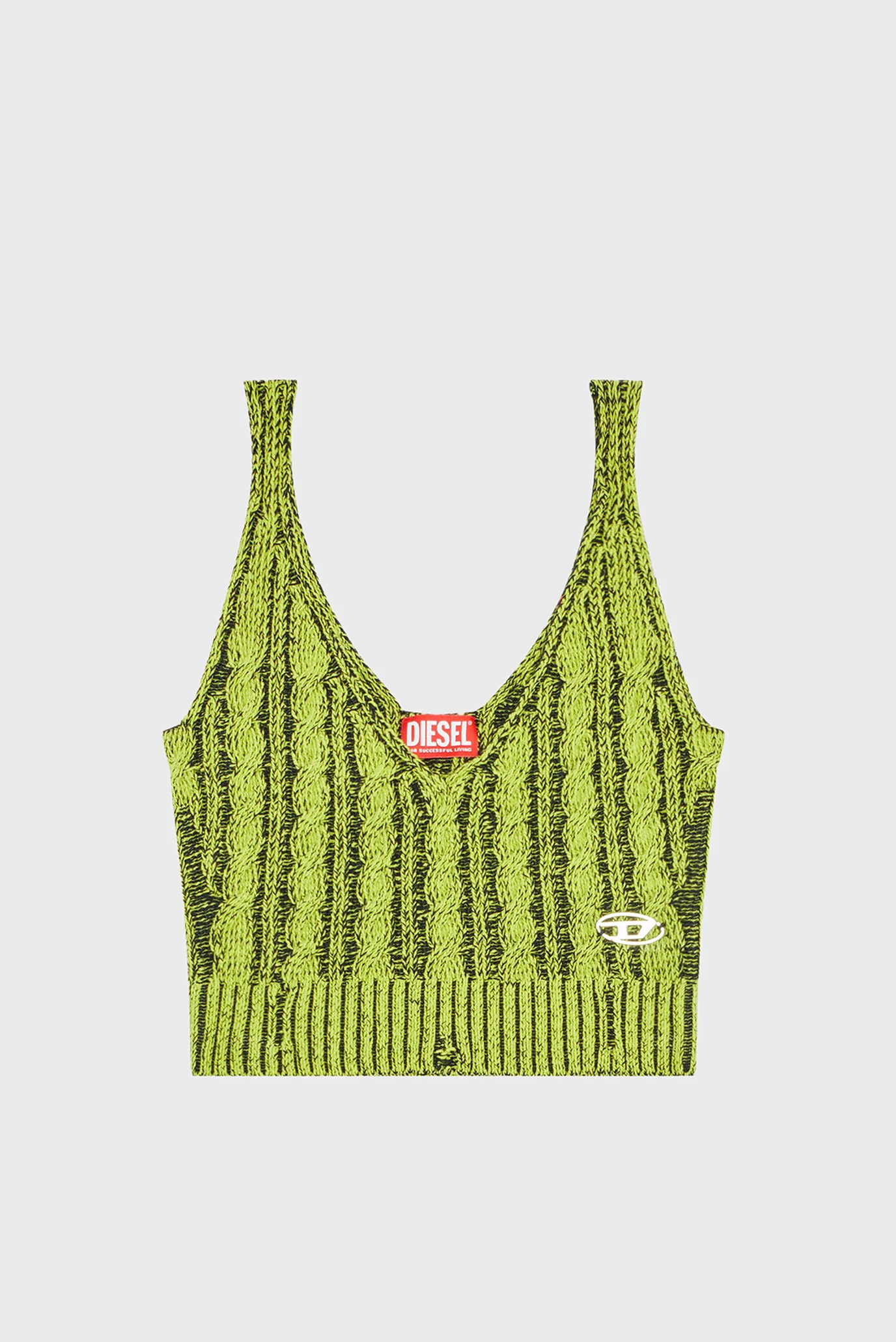 Женский салатовый топ M-MILOS KNITWEAR Diesel A11169 0GEAZ — MD