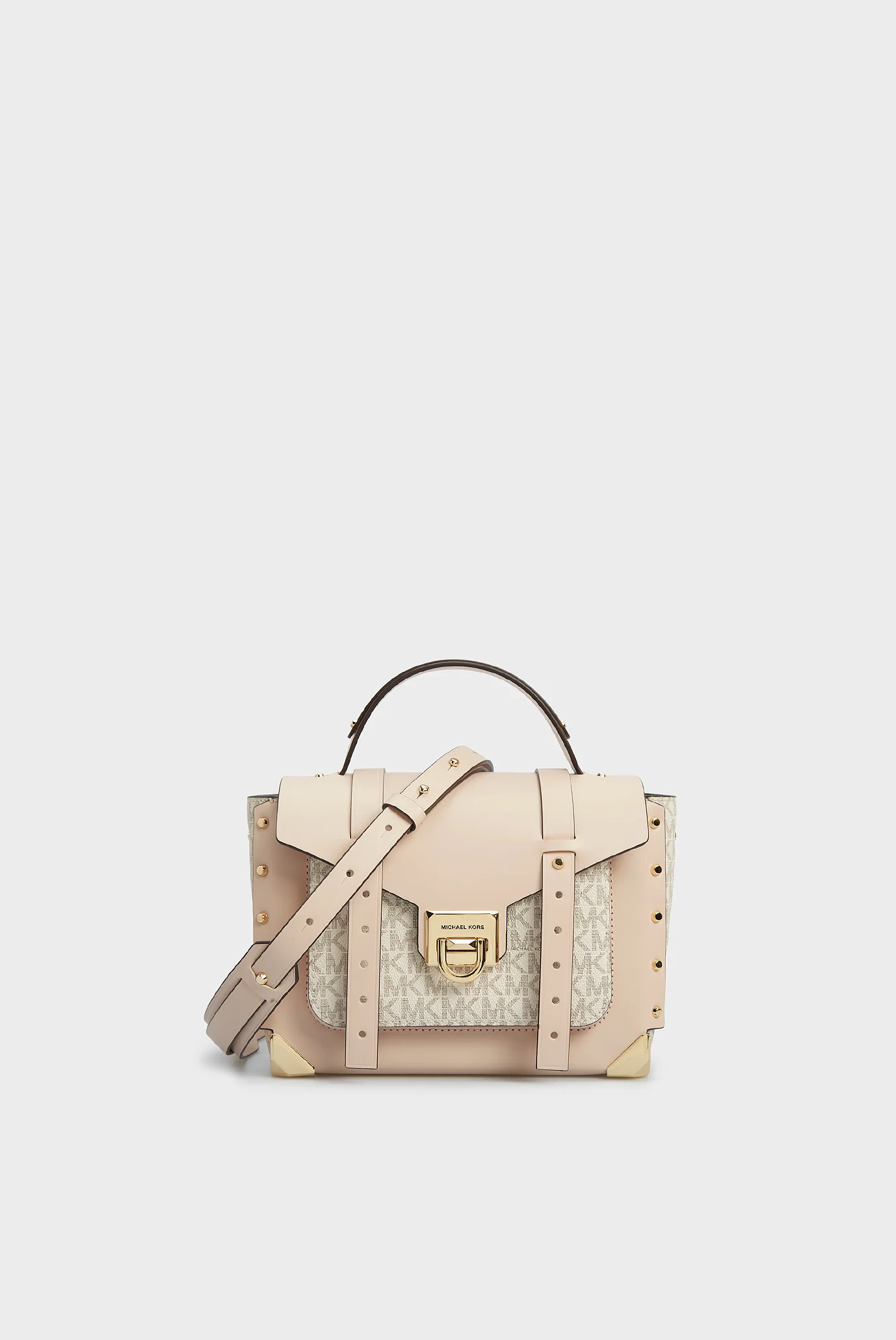 Женская светло- розовая кожаная сумка Michael Kors 30T9GNCS6B_173