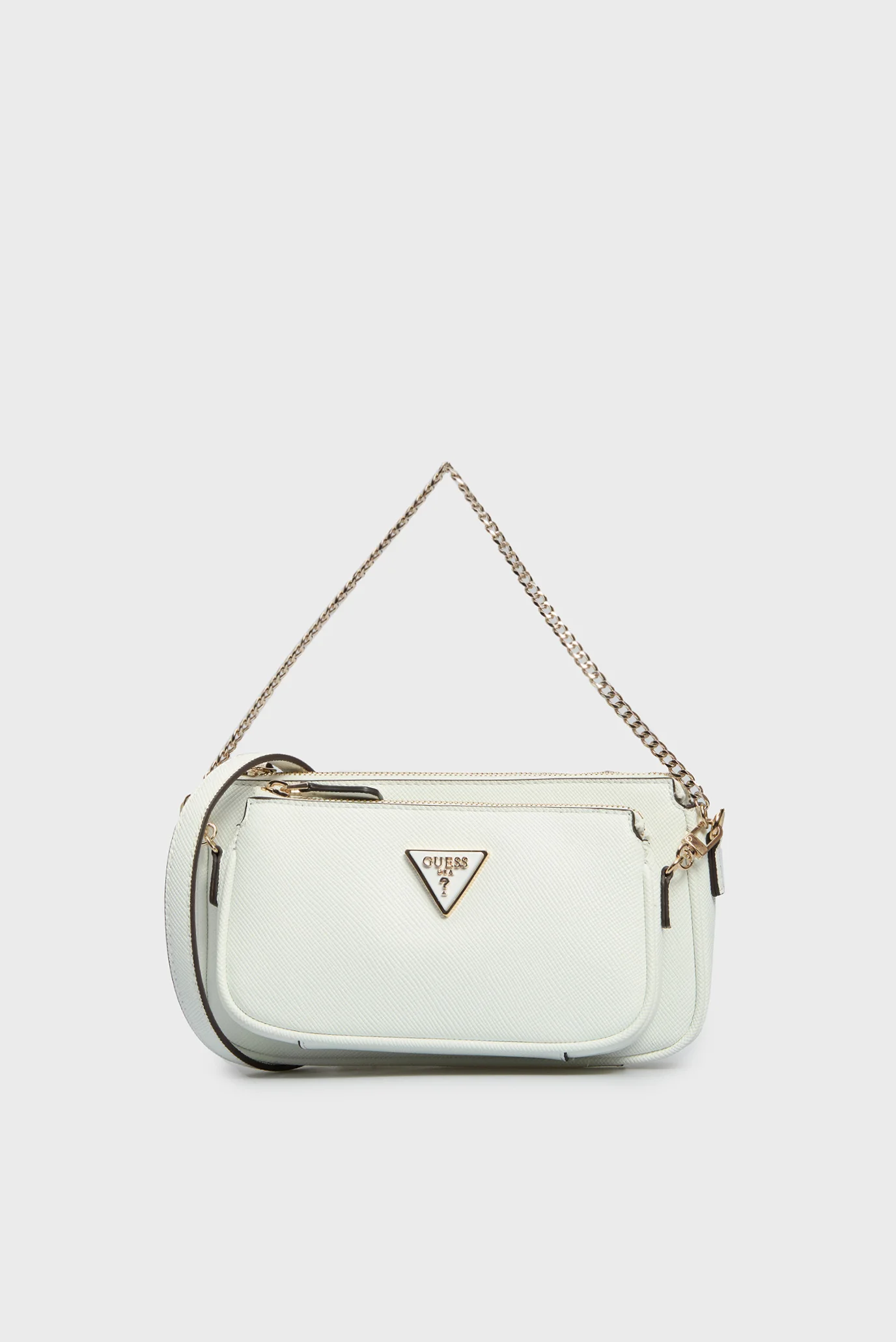 Жіноча біла сумка NOELLE DBL POUCH CROSSBODY Guess HWZG7879710