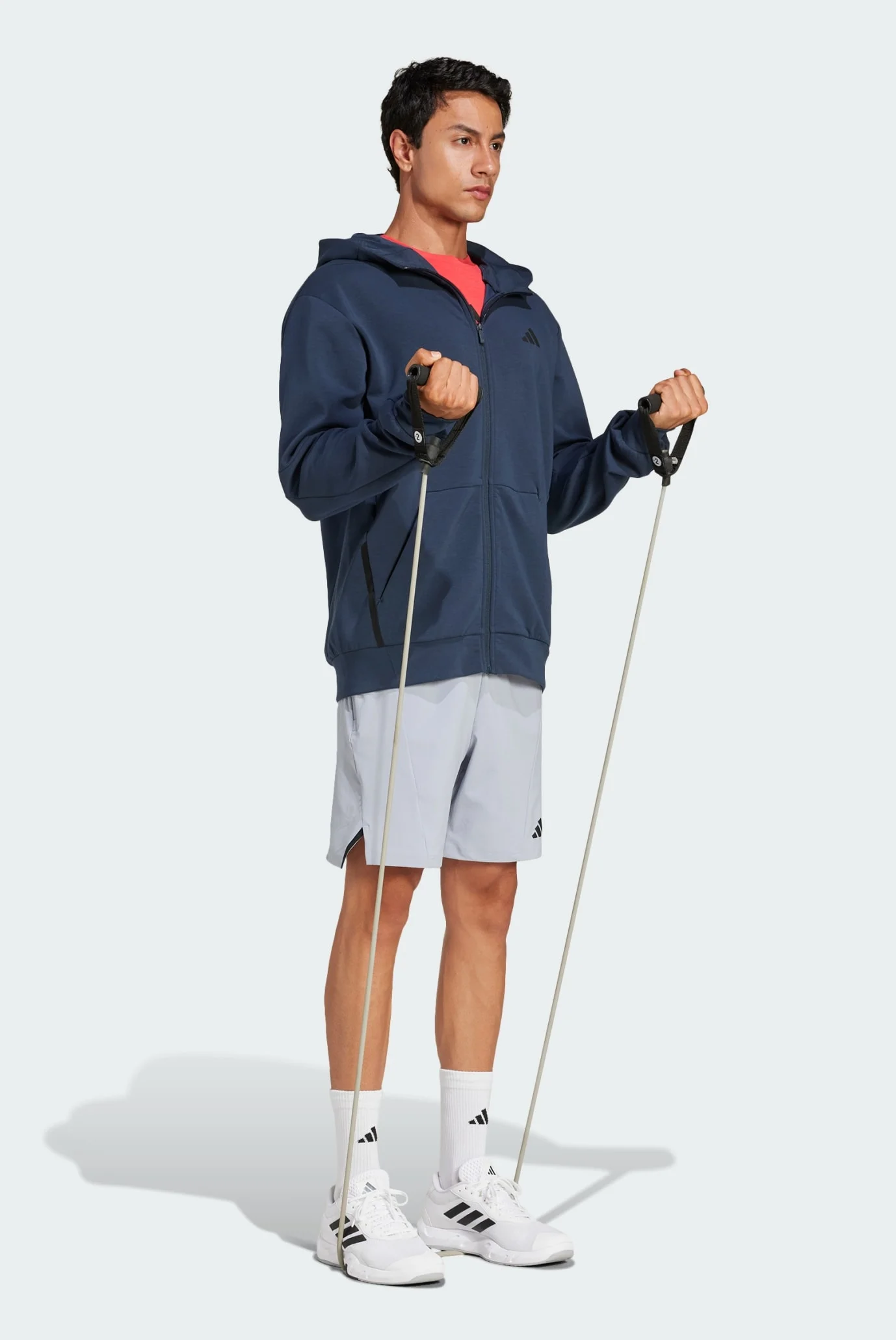 Чоловіче темно-синє худі Designed for Training Full-Zip adidas