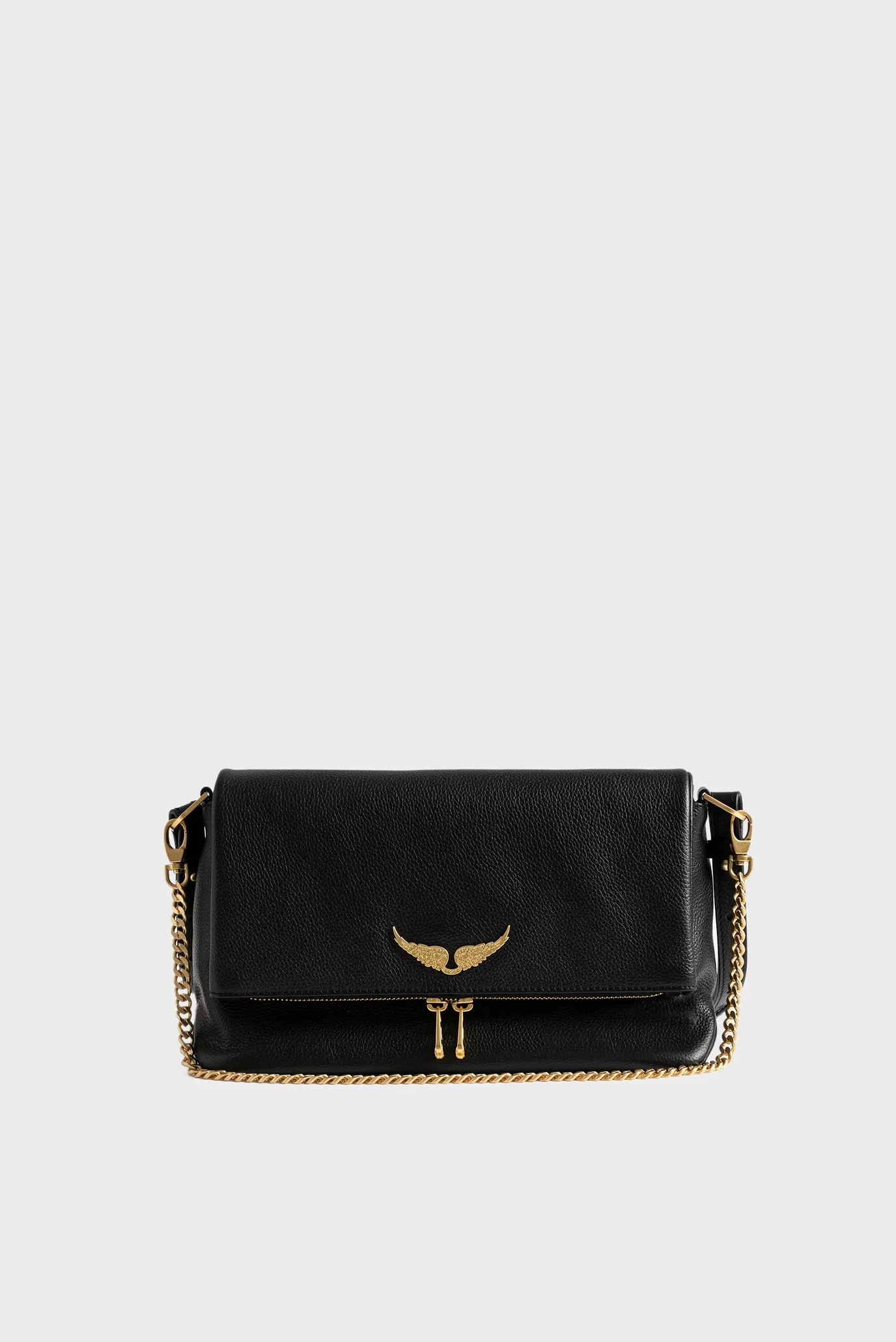 Жіноча чорна шкіряна сумка Rocky II ZADIG&VOLTAIRE LWBA04125_BLACK