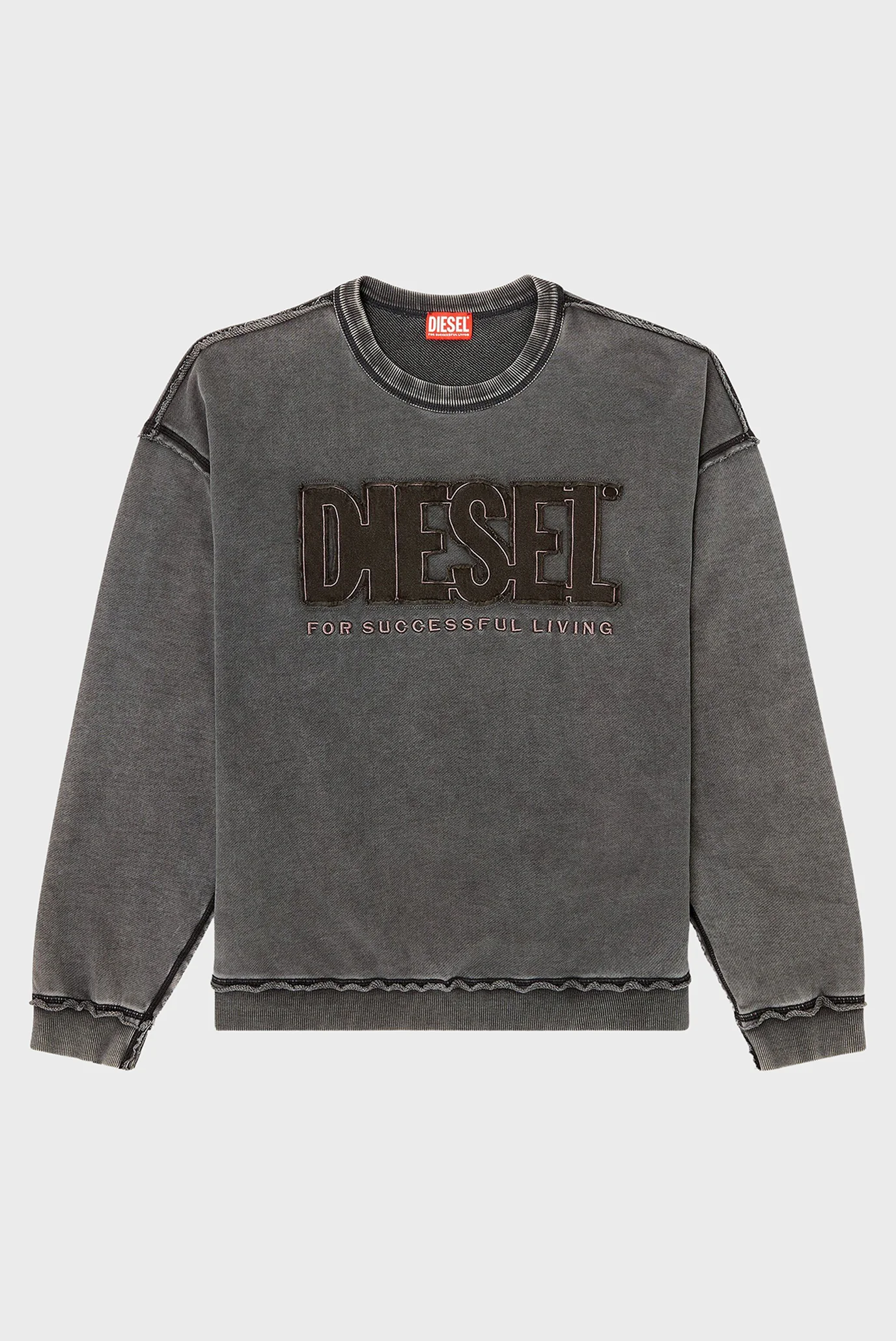 Мужской темно-серый свитшот FELPA Diesel A20463 0KMAG — MD-Fashion