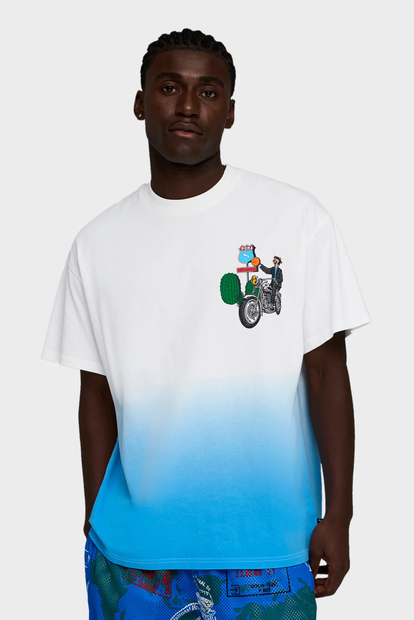 Чоловіча біла футболка ATW Dylan III Oversized Basketball Tee Men