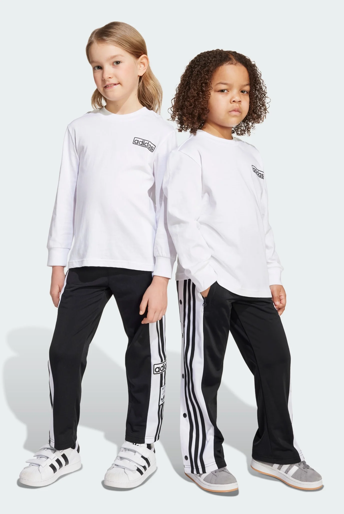 春たん Детский спортивный костюм (лонгслив, брюки) Adibreak adidas JX1092