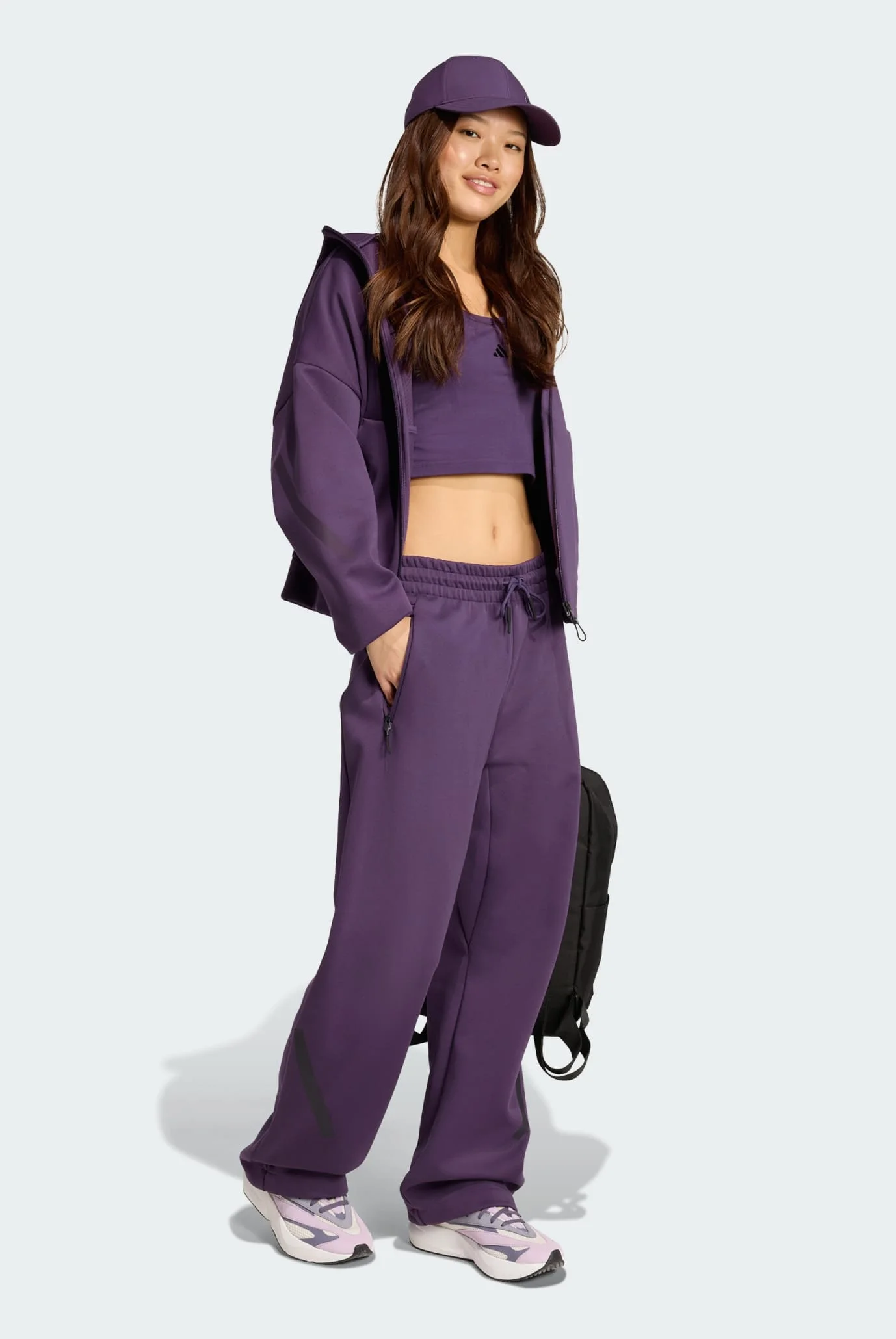 Жіночі фіолетові спортивні штани adidas Z.N.E. Barrel adidas