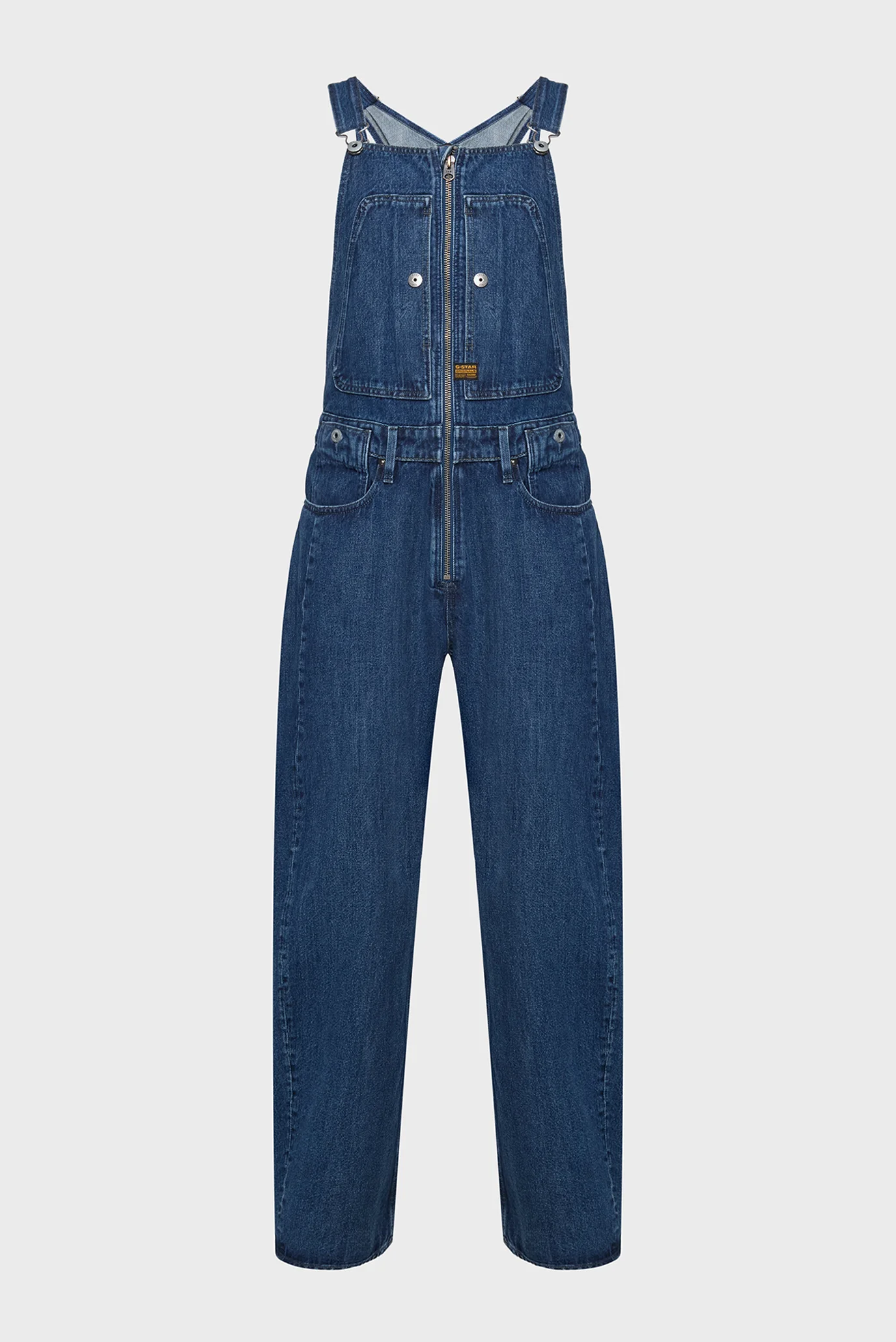 Мужской синий джинсовый комбинезон Denim Dungaree 3D Loose G-Star