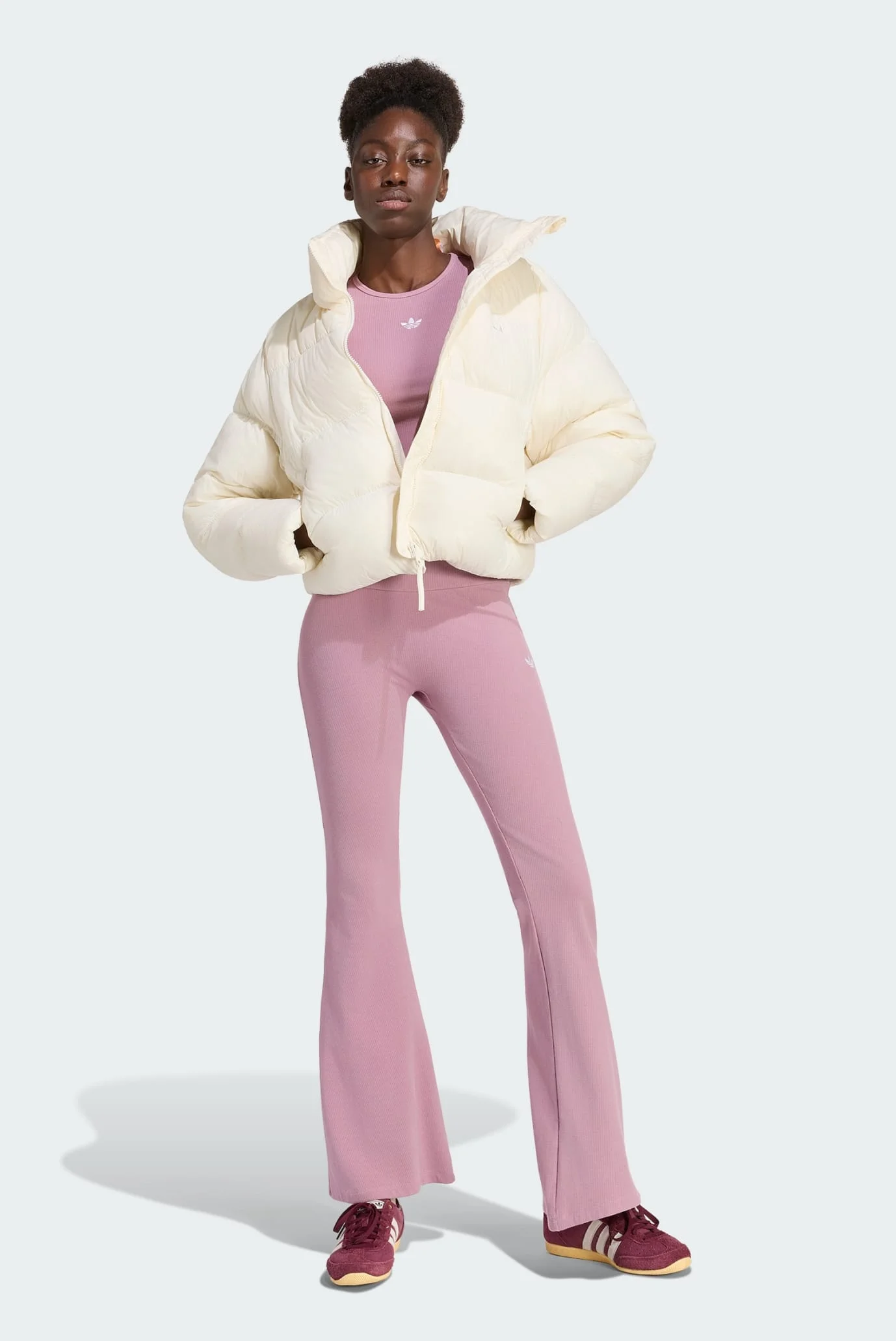 Жіночий білий пуховик ESSENTIALS DOWN adidas KR9546 — MD-Fashion