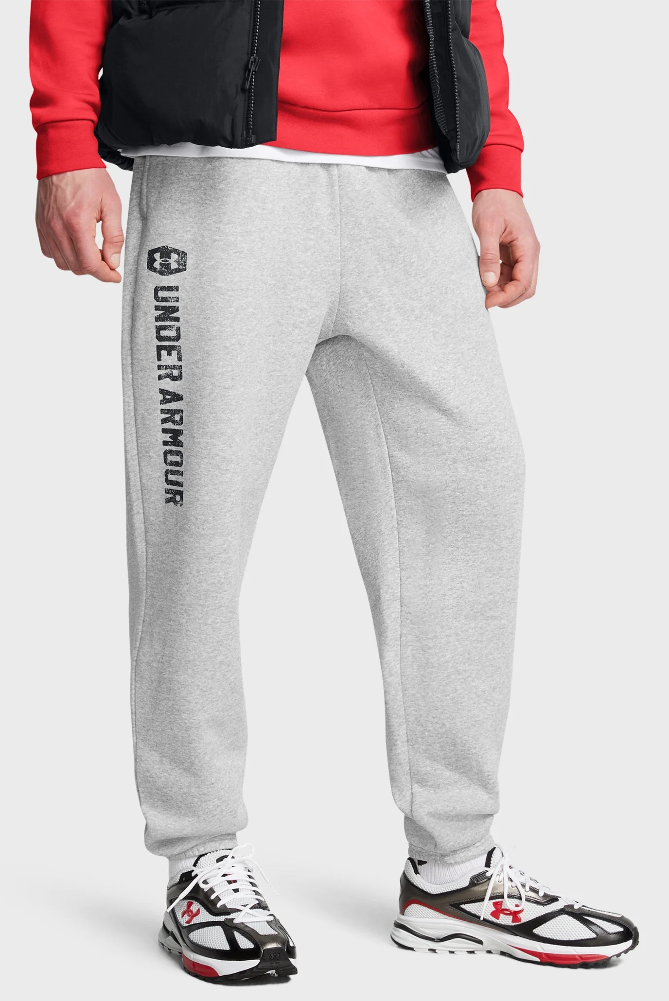 Мужские серые спортивные брюки UA Icon Flc 24/7 Jgr Under Armour