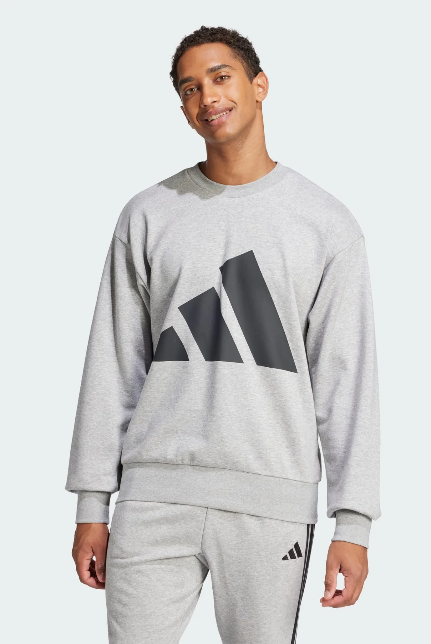 adidas フランス代表　トレーニング　ウェア　スウェット　トレーナー Мужское серый свитшот Essentials Big Logo French Terry adidas
