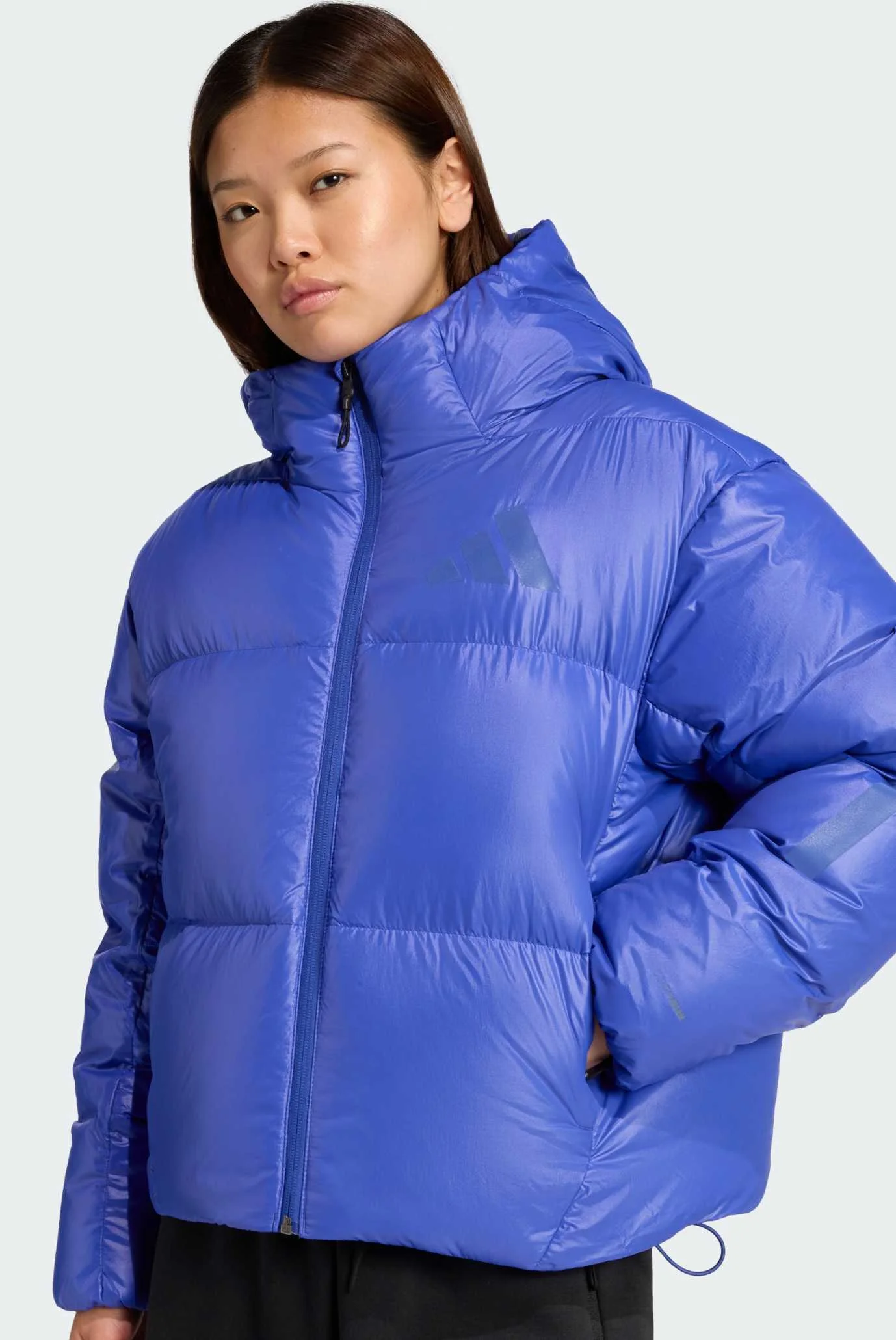 Жіночий синій пуховик ADIDAS Z.N.E. Puffer Climawarm adidas JW1517