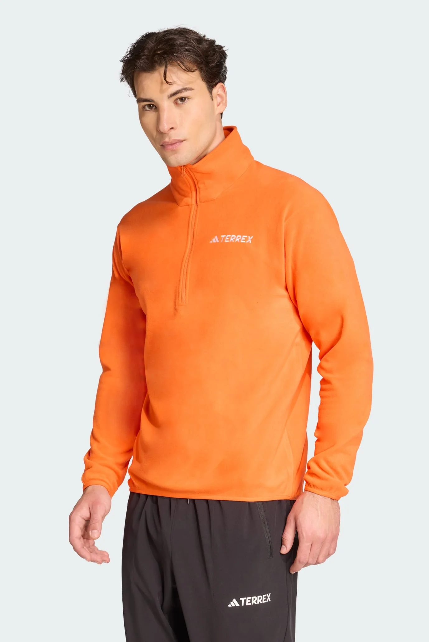 Мужская оранжевая спортивная кофта Multi Essentials 1/2 Zip adidas