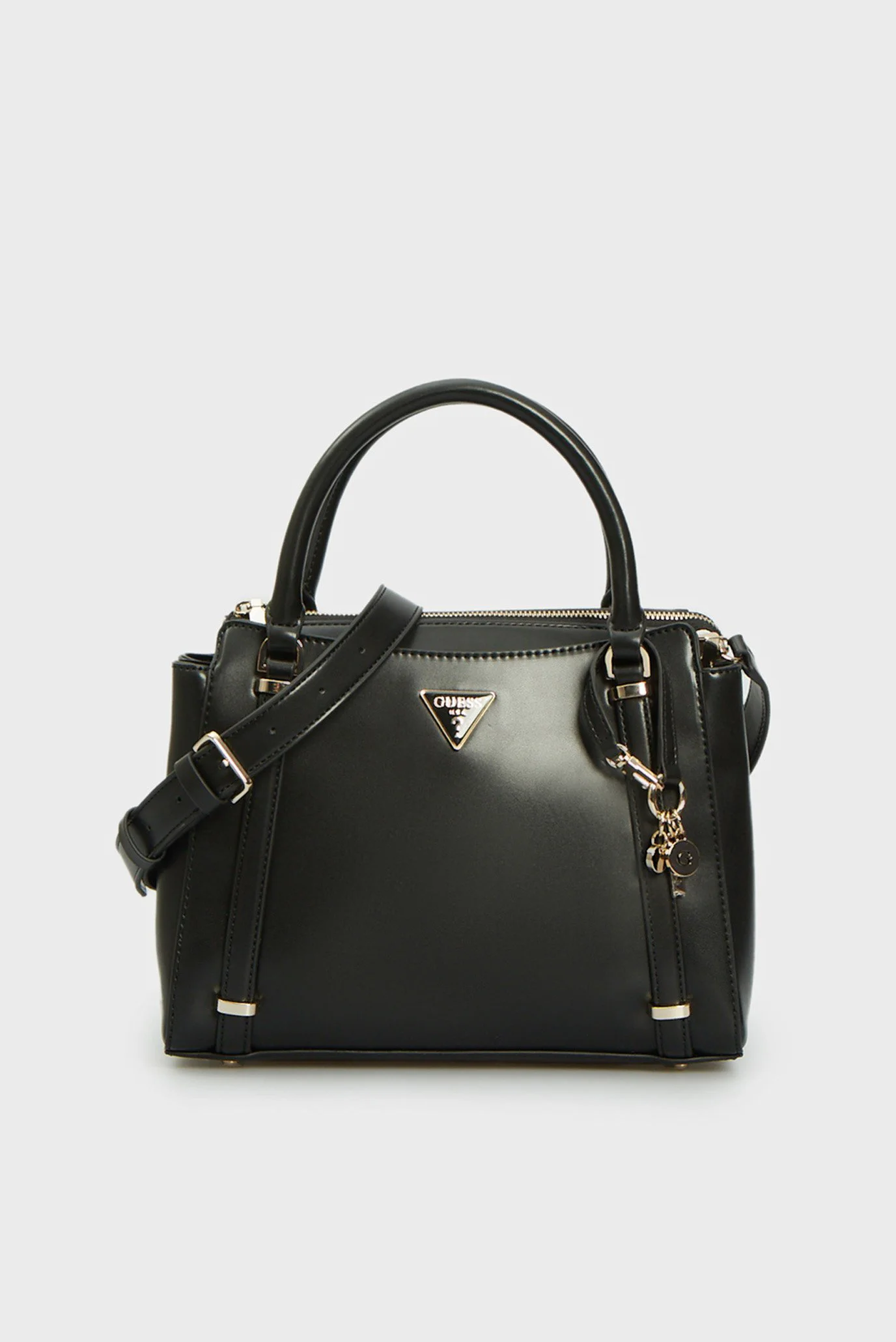 Женская черная сумка DARYNA 2 COMP SATCHEL Guess HWVG9493060 — MD